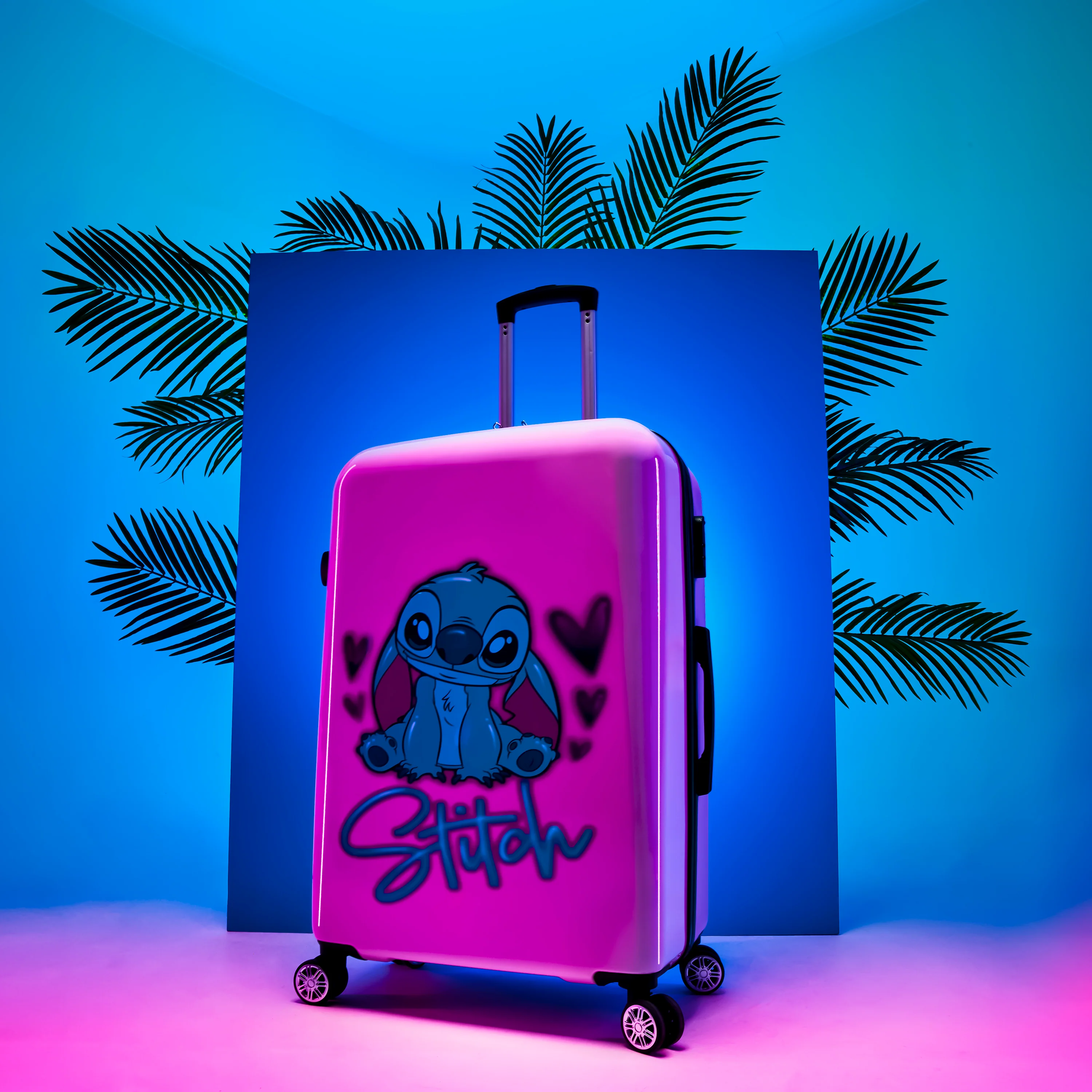 Disney Stitch Carry On Travel Bag - Pink Stitch Large - Image 2