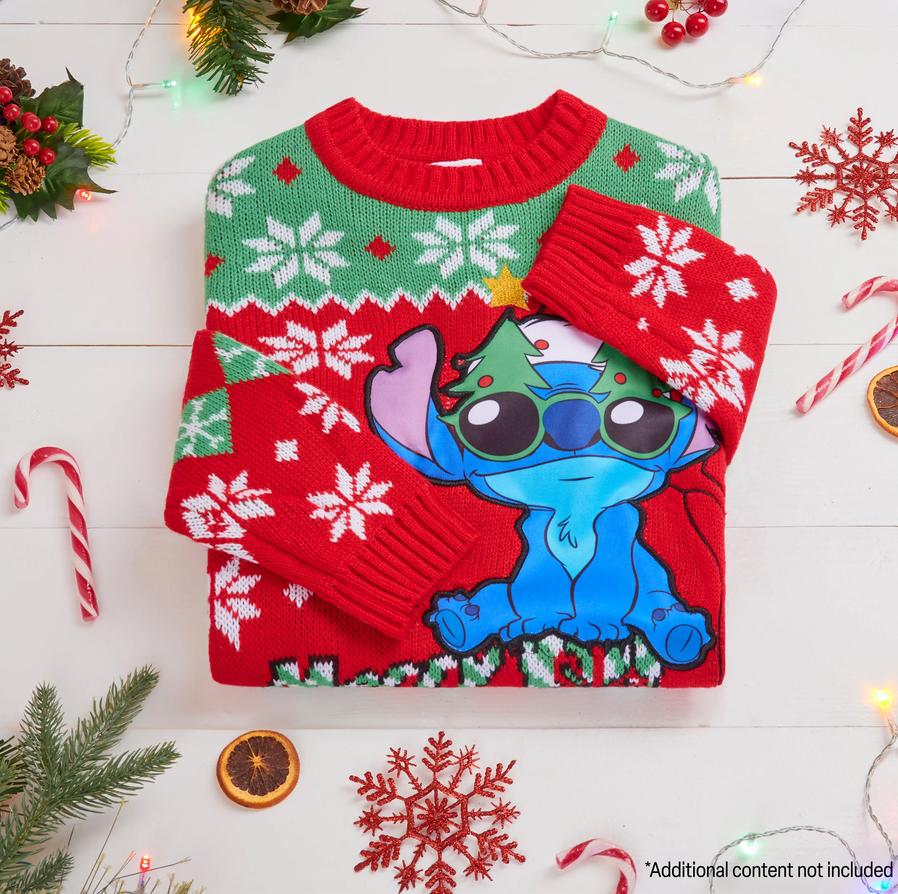 Disney Stitch Christmas Jumper - Kids Festive Christmas Sweater - Image 2