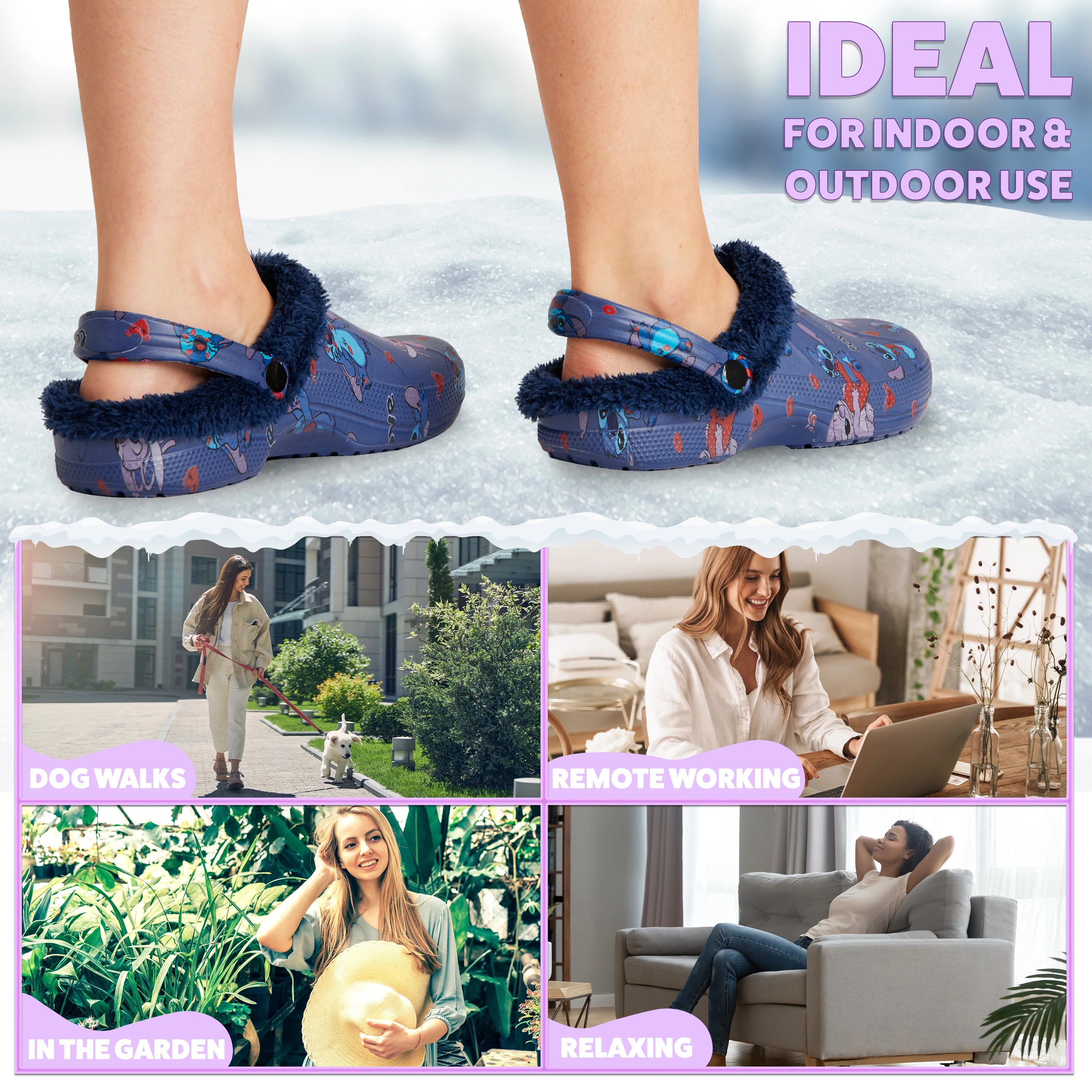 Disney Stitch Clogs for Women - Blue Stitch - Image 5