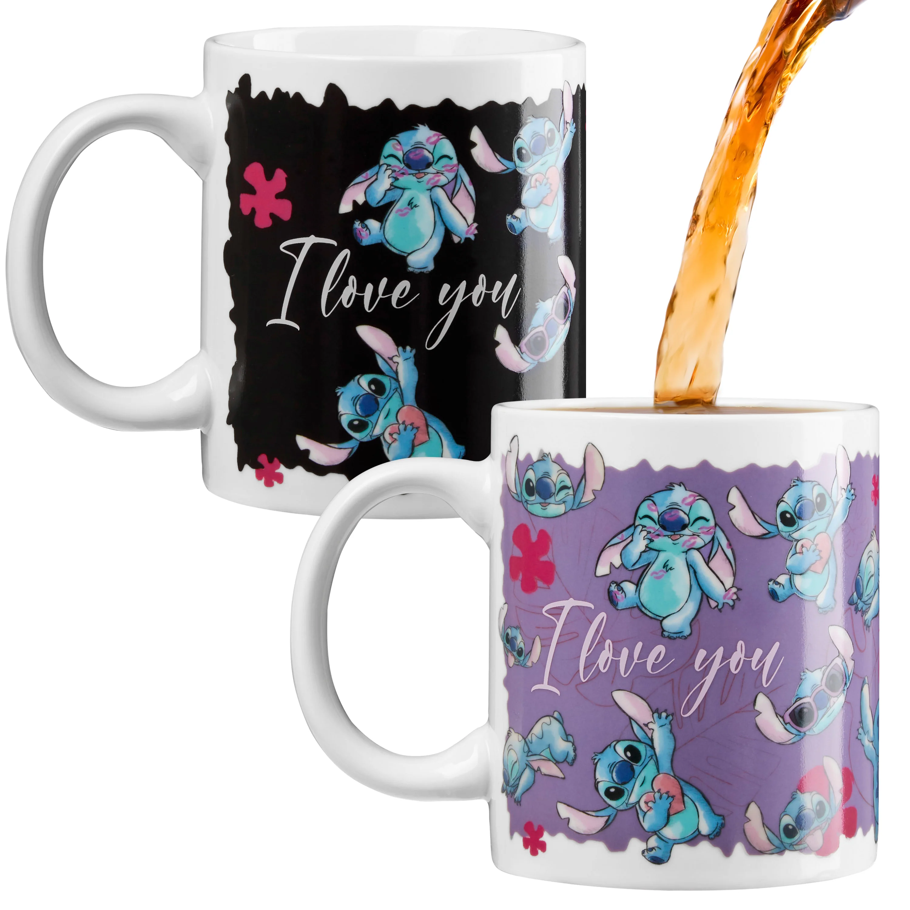 Disney Stitch Coffee Mug Women Teenagers Girls 312ml Ceramic Heat Colour Changing Mug Gift Set - Stitch Gifts for Her - Image 2