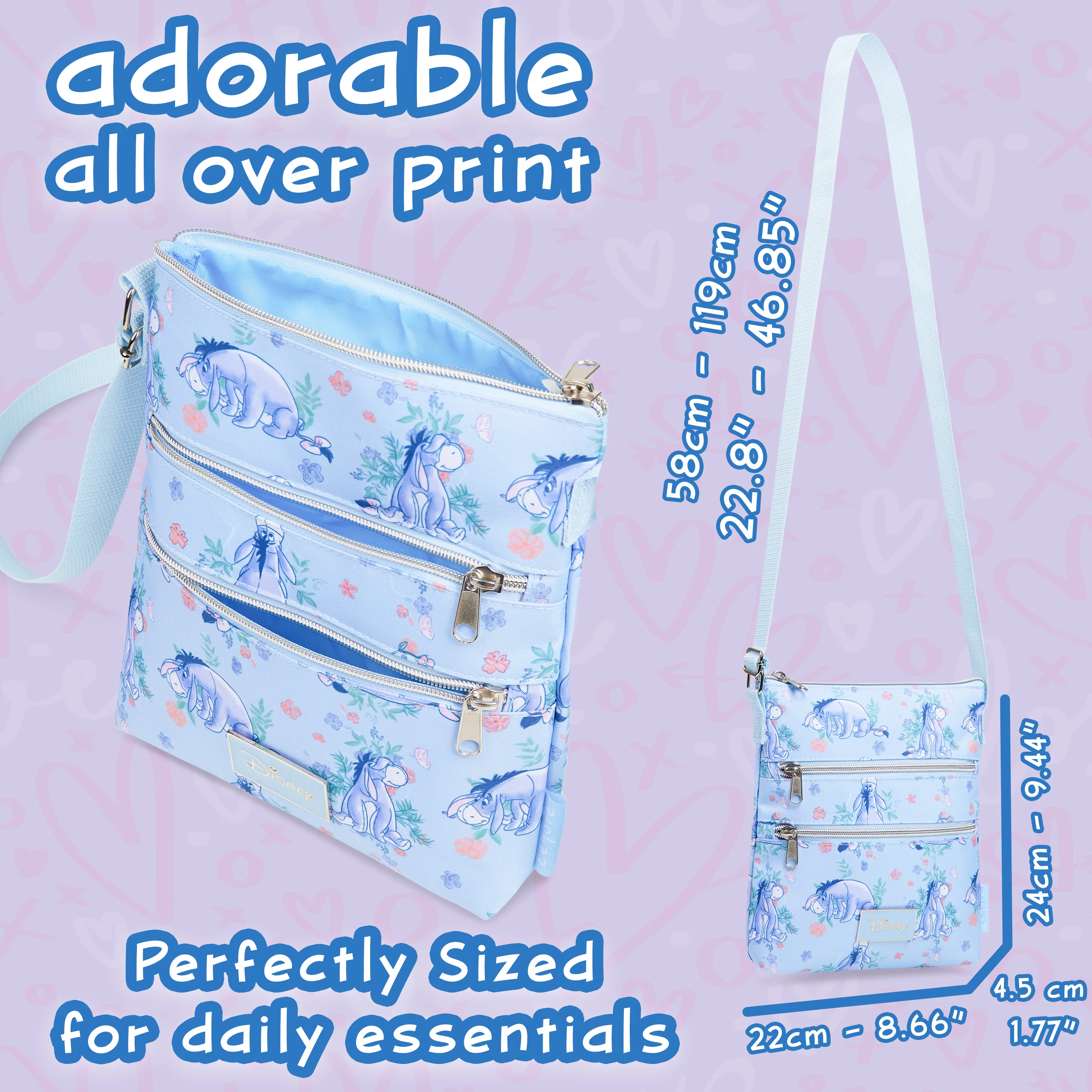 Disney Stitch Cross Body Bag for Girls Teenagers, Shoulder Bag with Adjustable Strap - Image 12