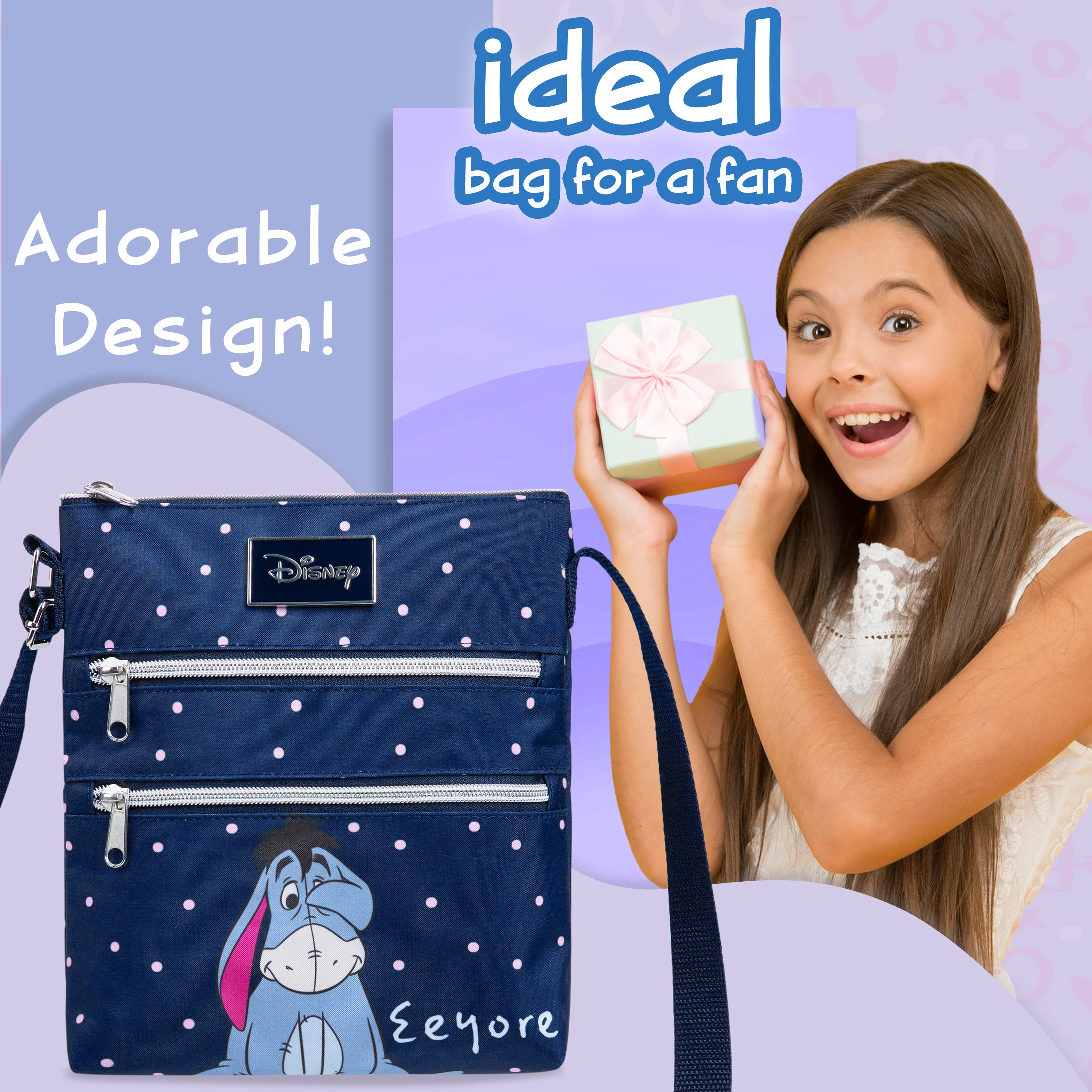 Disney Stitch Cross Body Bag for Girls Teenagers, Shoulder Bag with Adjustable Strap - Image 2