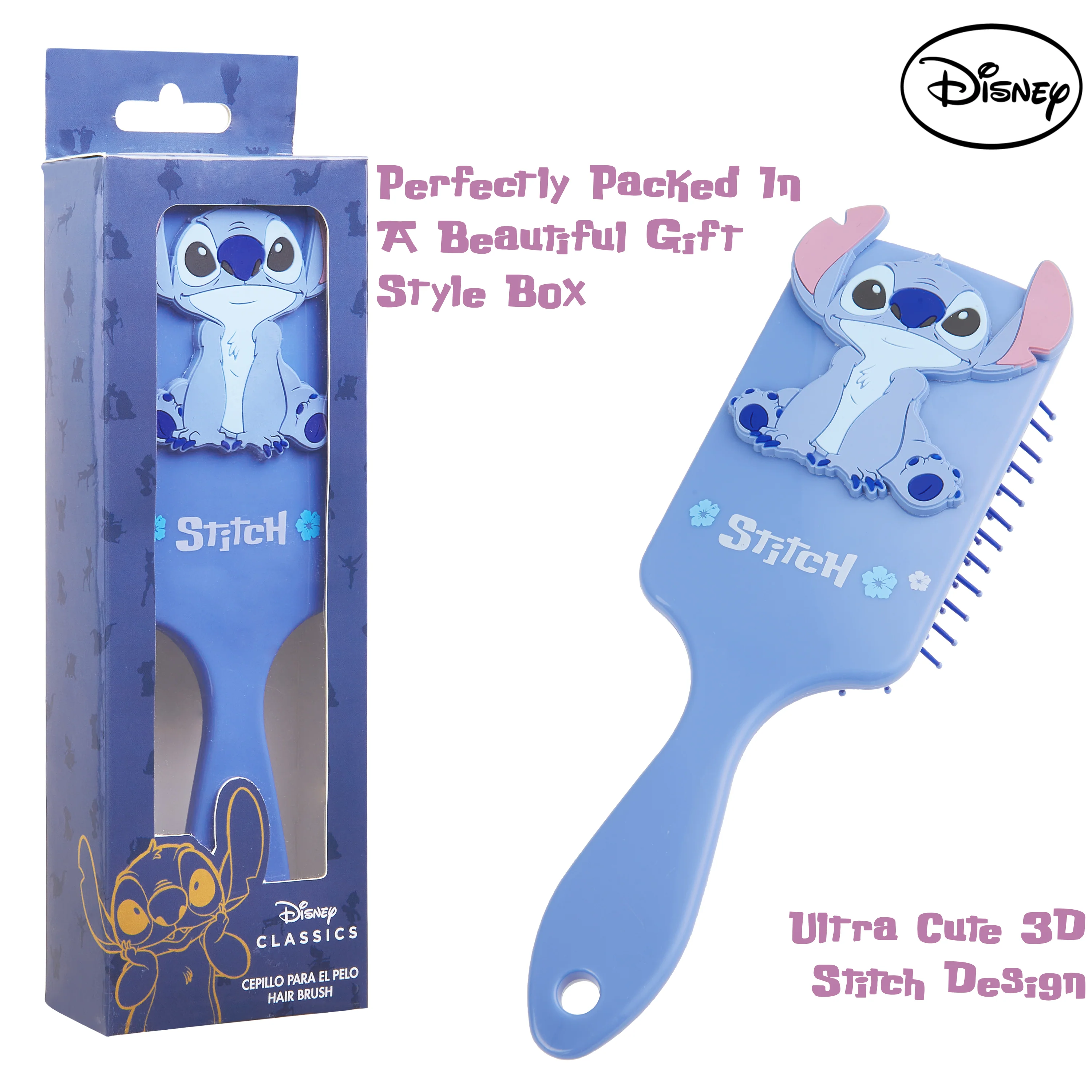 Disney Stitch Detangle Hair Brush for Women Teenagers Girls Paddle Brush Stitch - Image 6