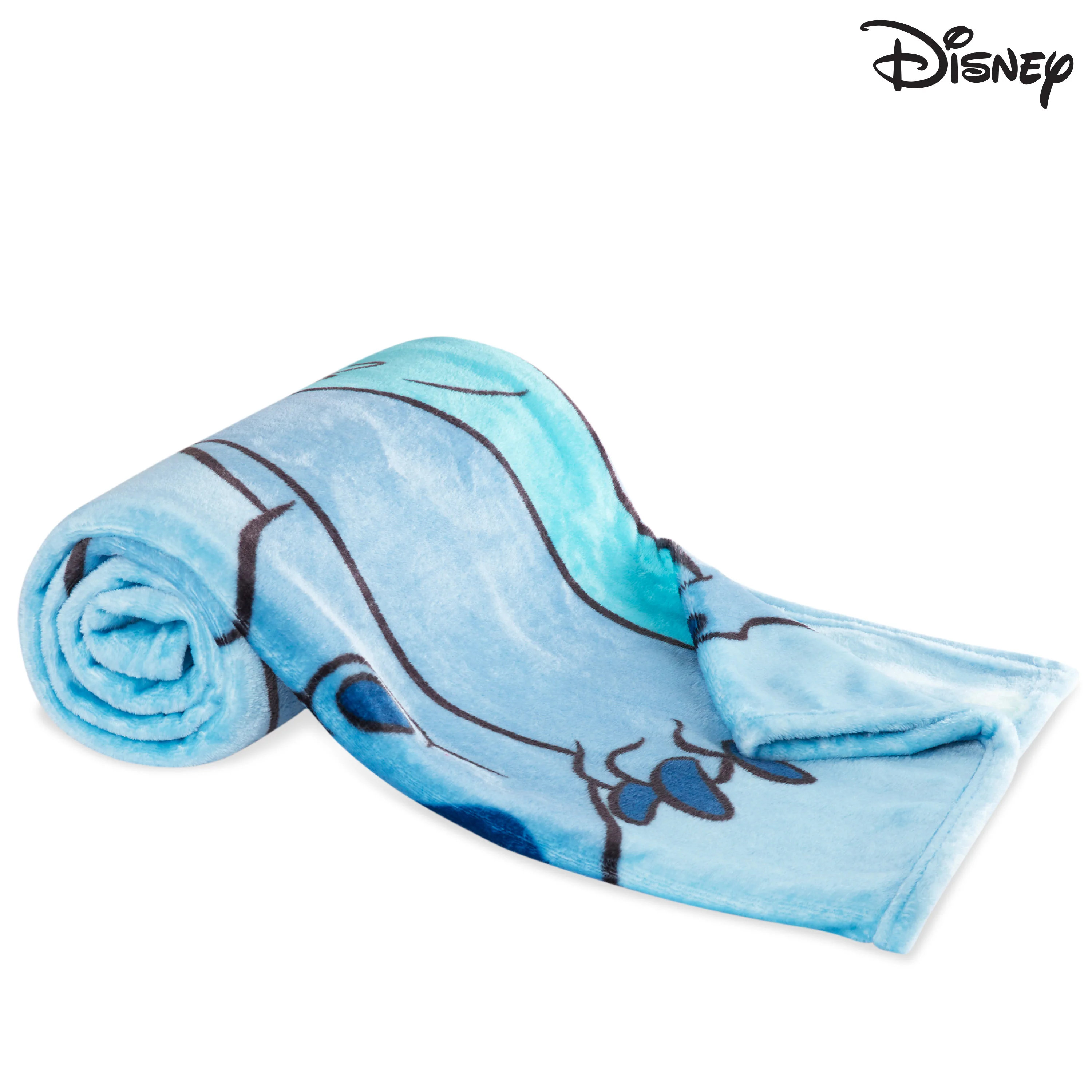Disney Stitch Fleece Blanket Super Soft Blanket - Light Blue Stitch - Image 4