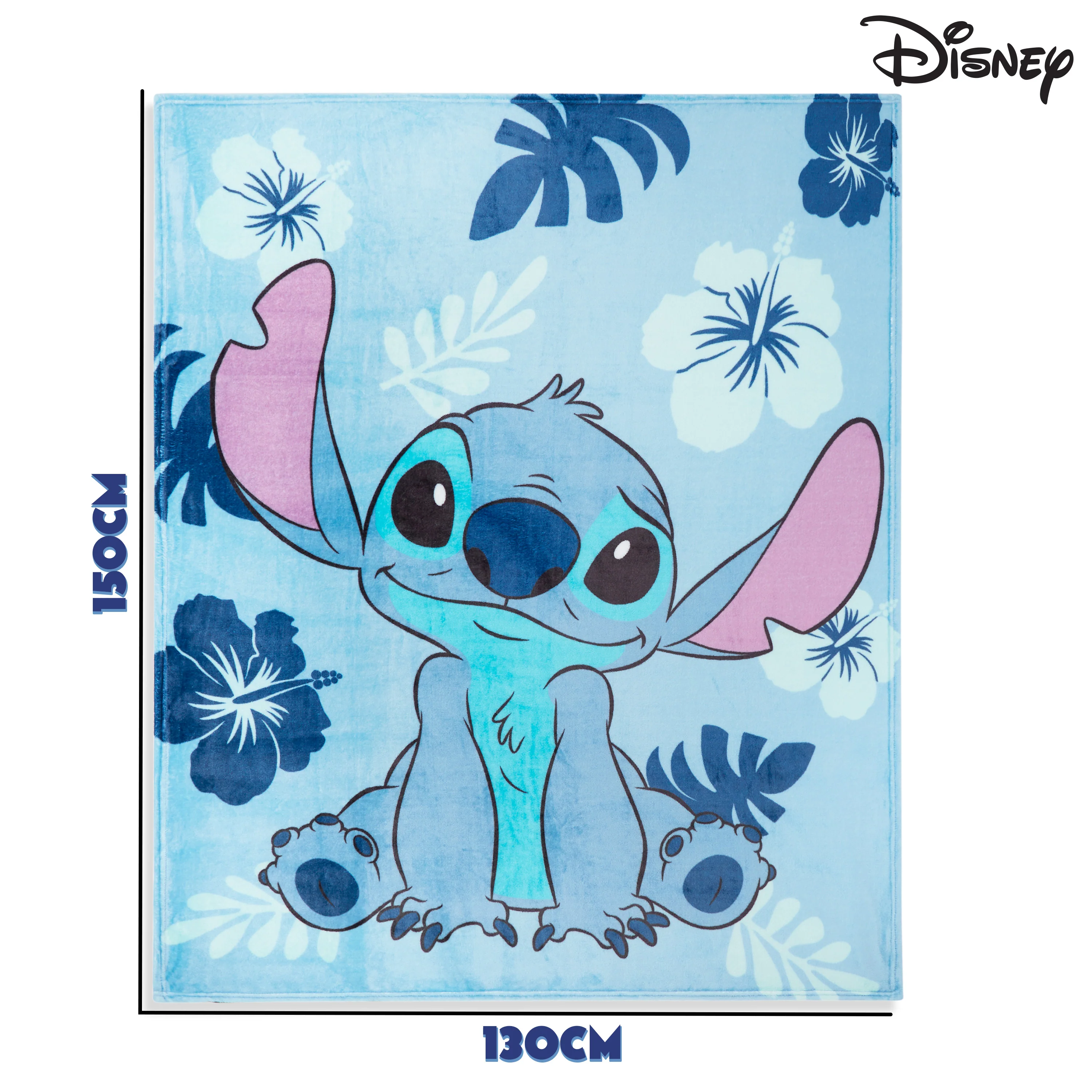 Disney Stitch Fleece Blanket Super Soft Blanket - Light Blue Stitch - Image 5