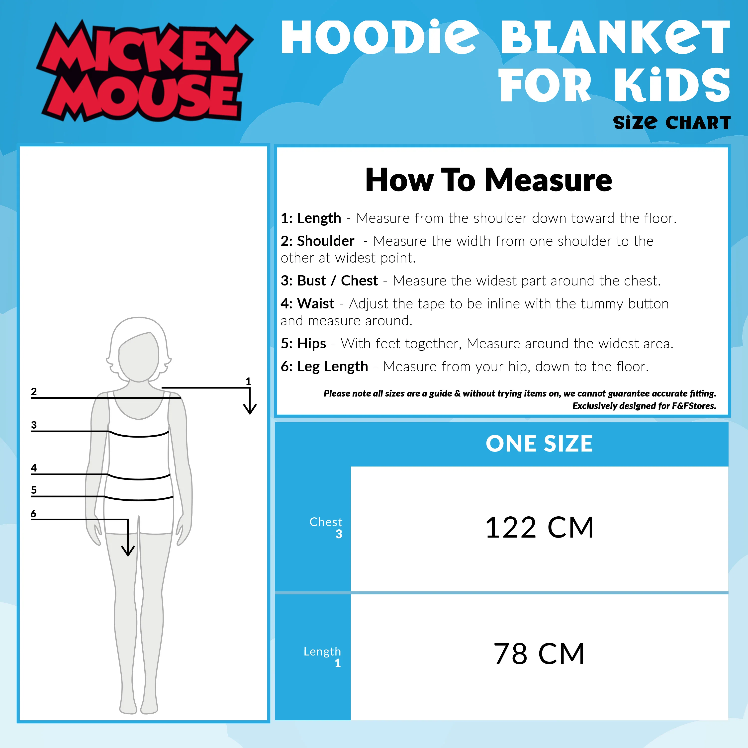 Disney Fleece Hoodie Blanket with Plush Toy for Kids - Mickey Mouse - Image 6