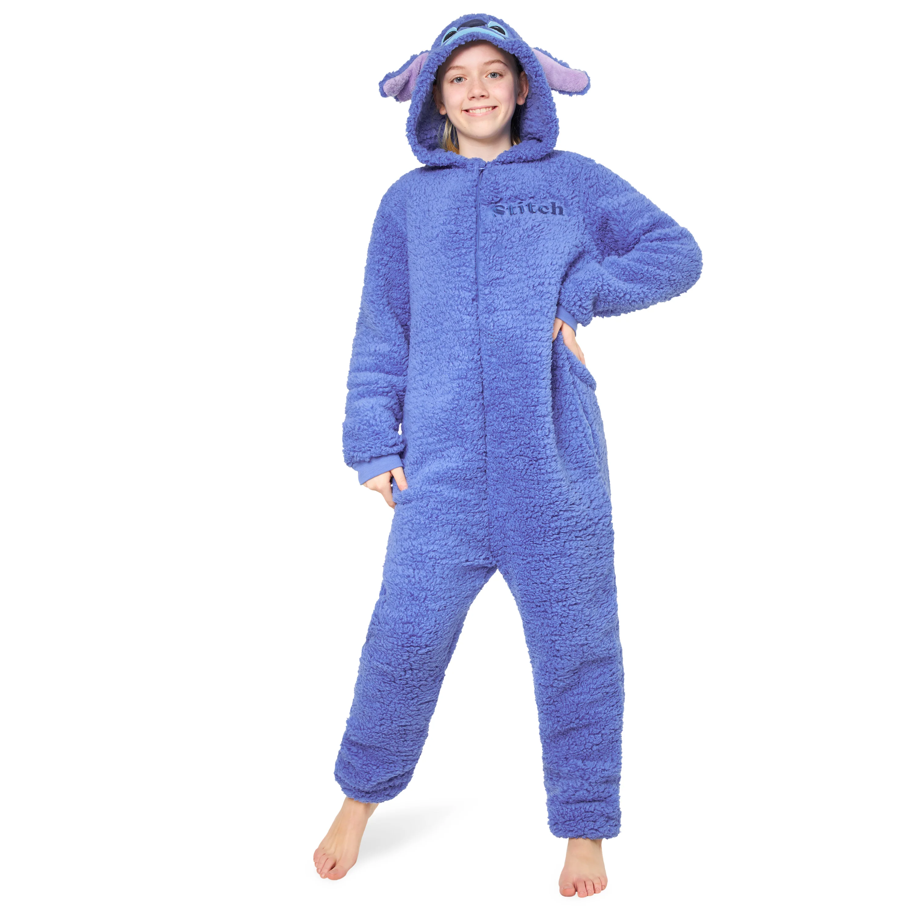 Disney Stitch Fleece Onesie for Kids & Teenagers