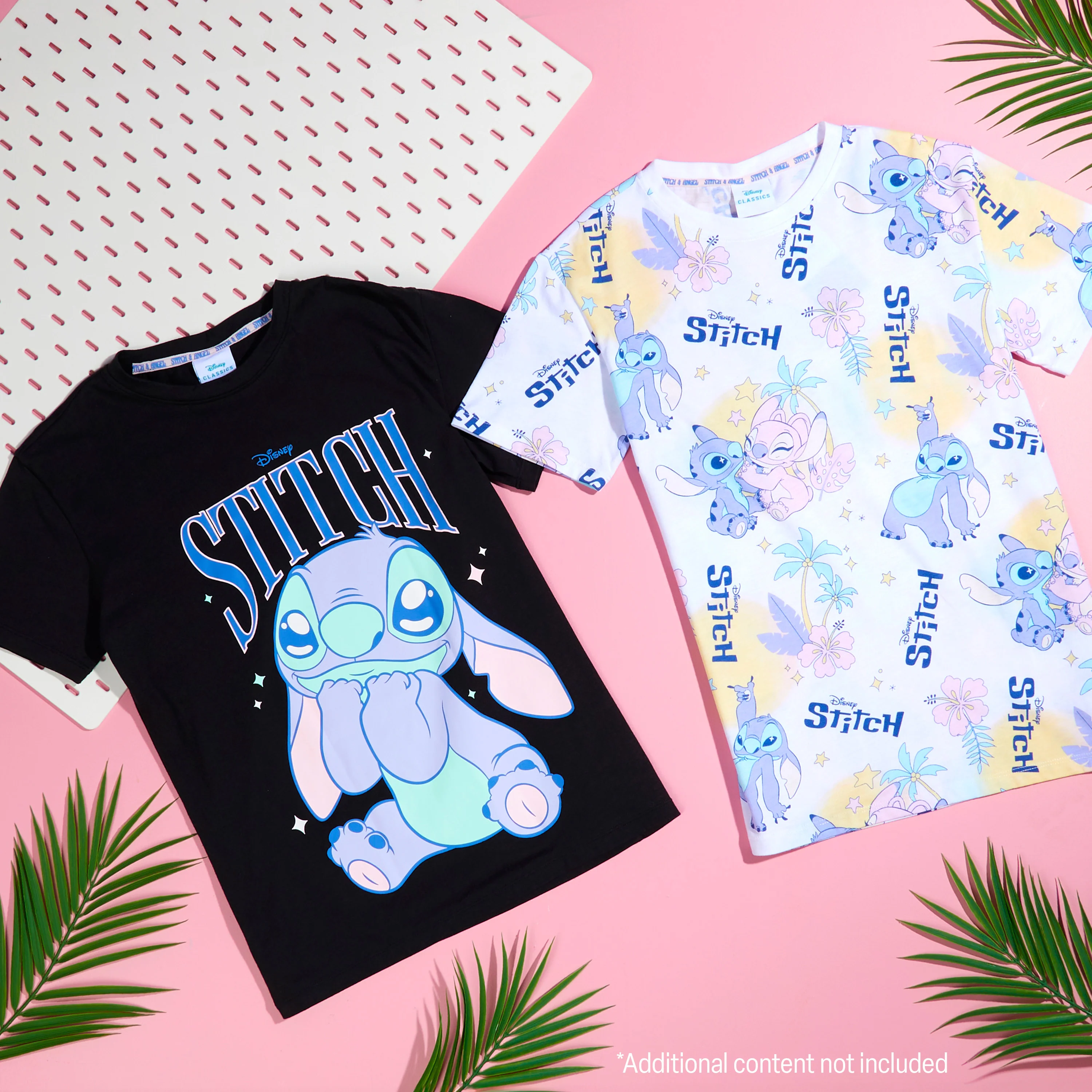 Disney Stitch Girls Crew Neck T-Shirts, Soft Breathable Pack of 2 - Stitch Gifts - Image 2