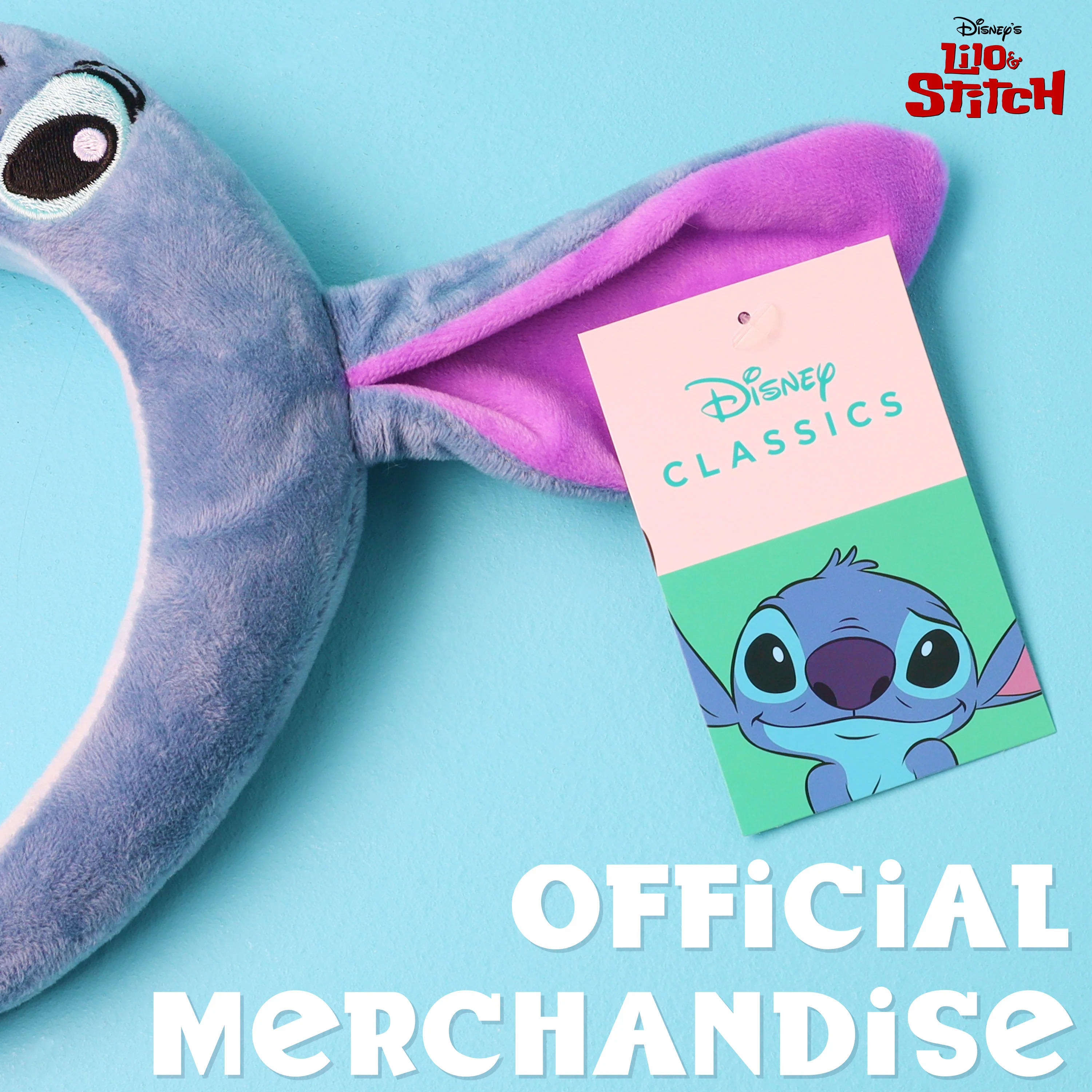 Disney Stitch Girls Headband with Ears, Cute Hair Accessories for Kids and Teenagers - Image 5