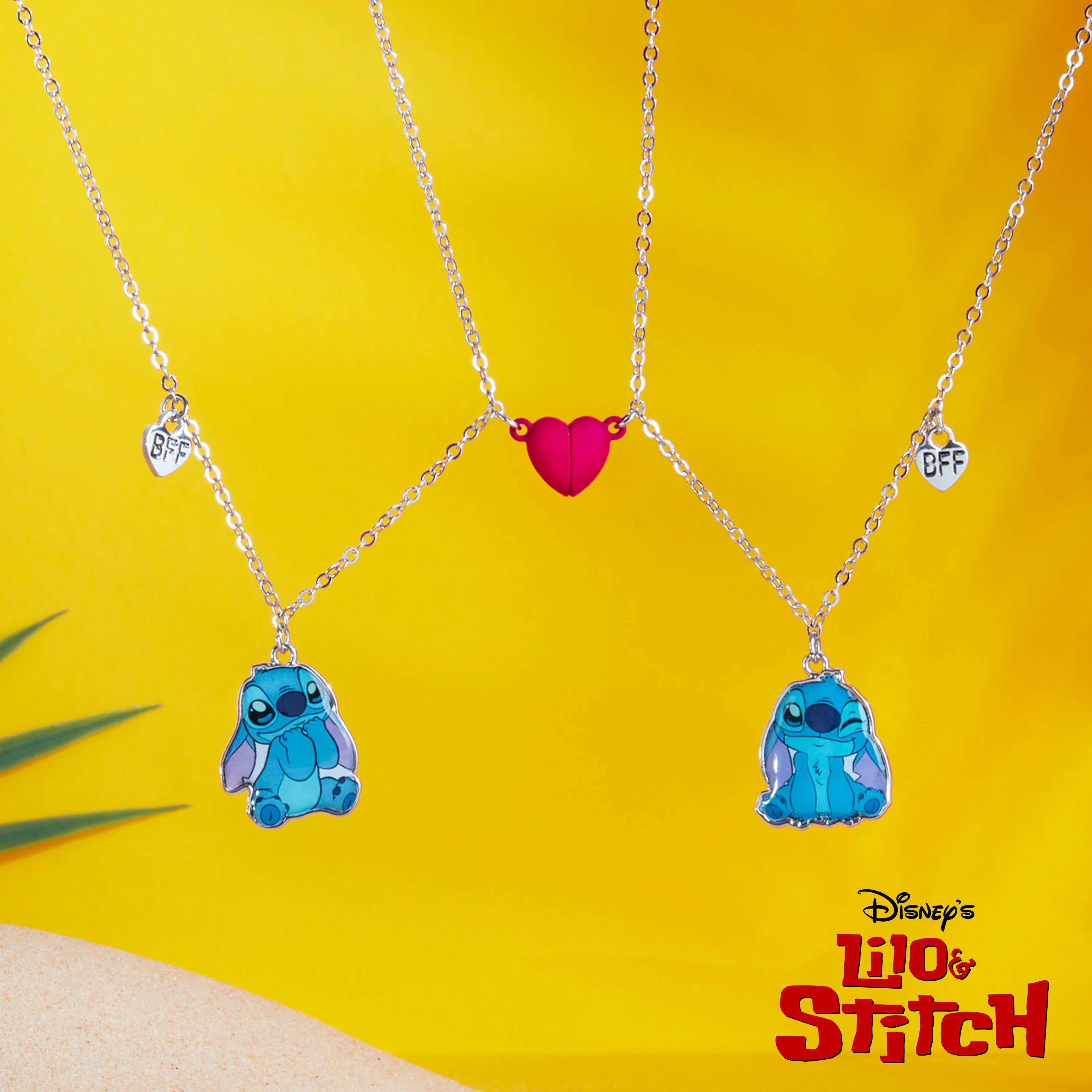 Disney Stitch Girls Jewellery Set, Friendship Necklace Set - Stitch Gifts - Image 2