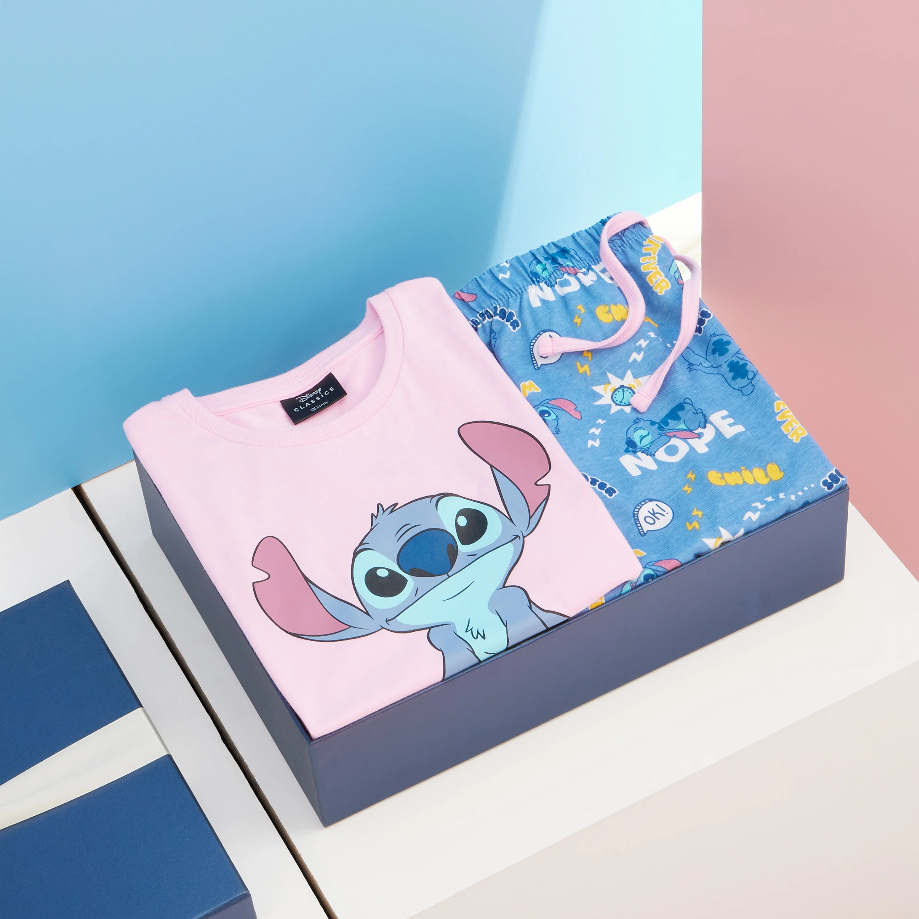 Disney Stitch Girls Pyjamas for Kids and Teenagers 2 Piece Nightwear Short PJs for Girls - Image 2
