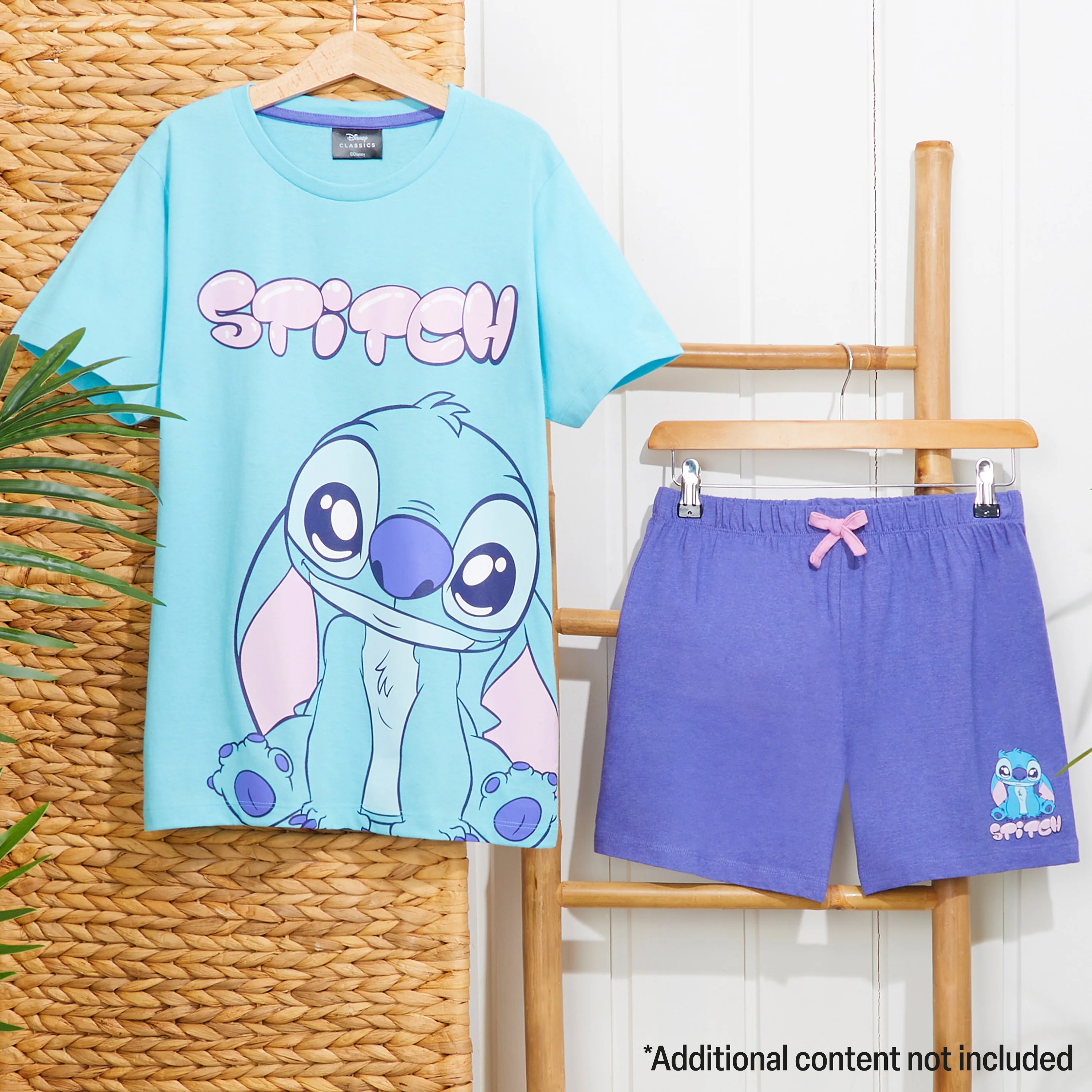 Disney Stitch Girls Short Pyjama Sets, Cosy Breathable Loungewear - Stitch Gifts - Image 2