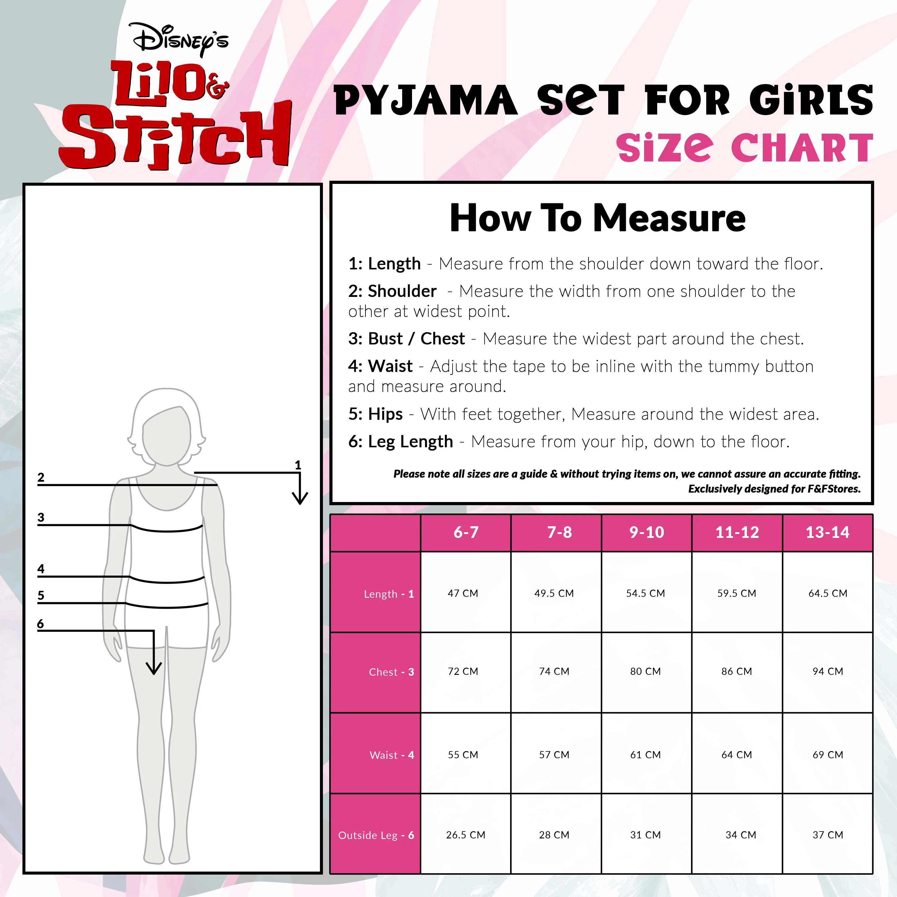 Disney Stitch Girls Short Pyjama Sets, Cosy Breathable Loungewear - Stitch Gifts - Image 6