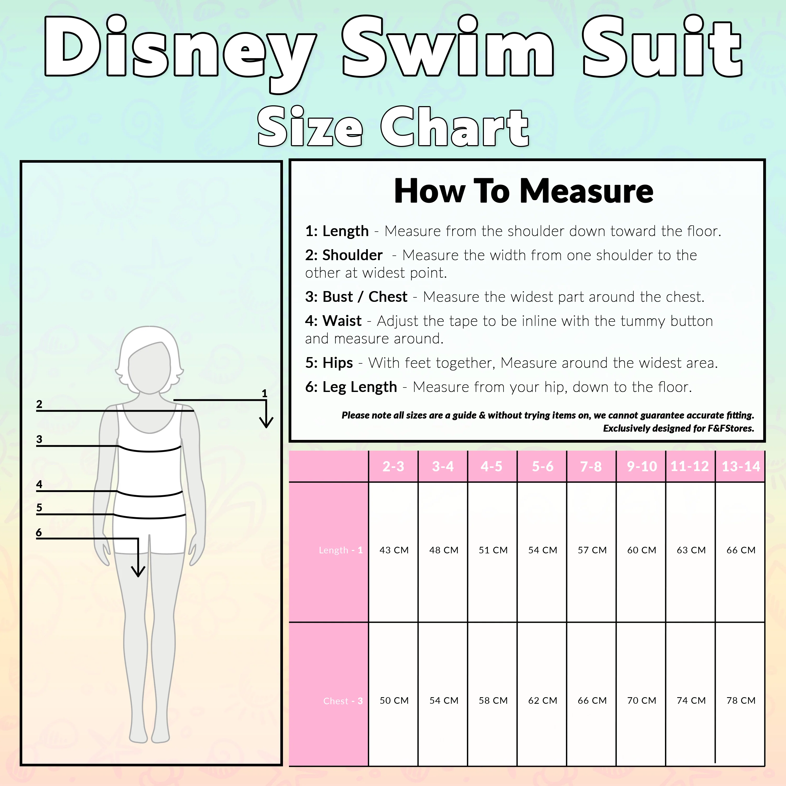 Disney Frozen Girls Swimming Costume Stretchy One Piece Swimsuit Comfy Swimwear - Image 6