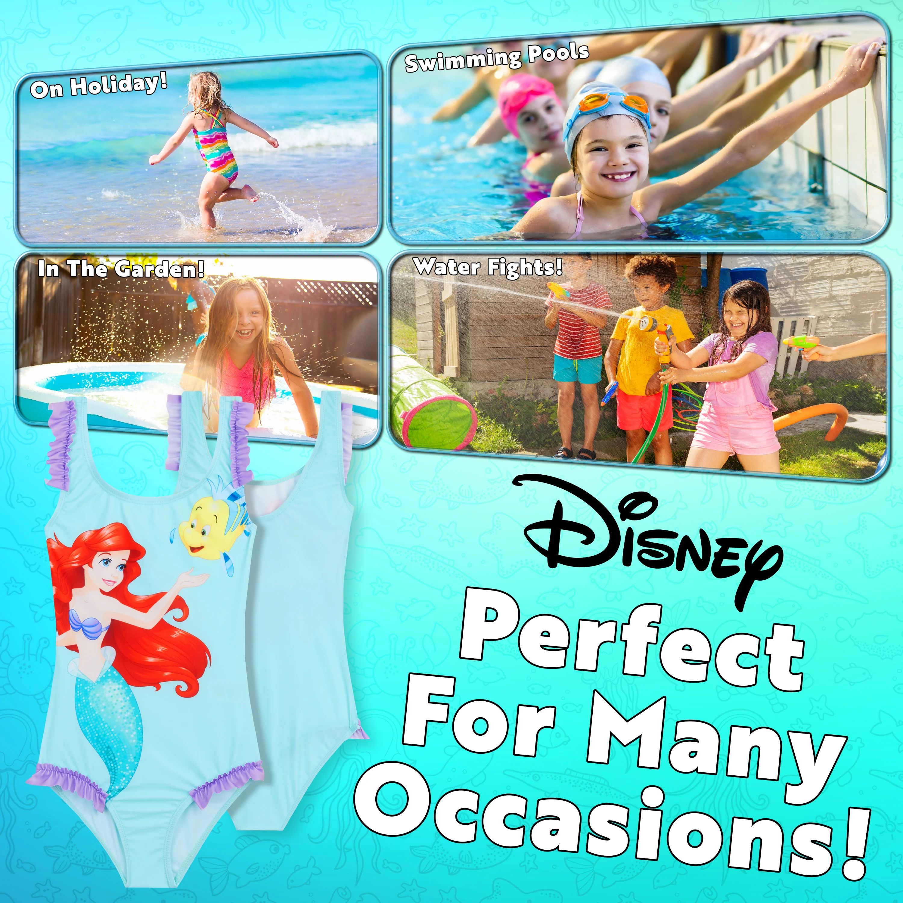 Disney Stitch Girls Swimming Costume Stretchy One Piece Swimsuit Comfy Teenagers Swimwear Beach Pool Holiday Essentials - Image 4