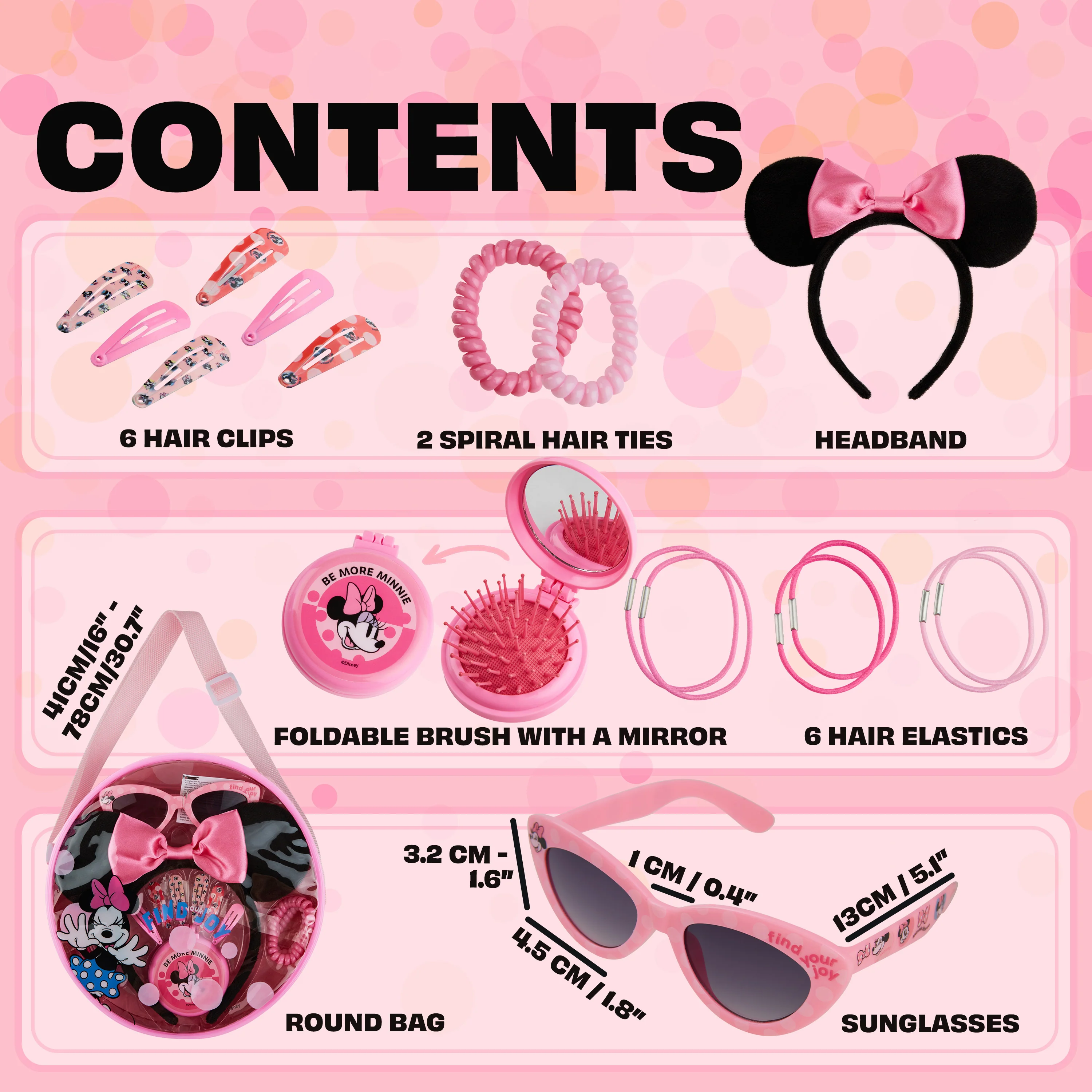 Disney Stitch Handbag for Kids Cute Shoulder Bag with UV400 Sunglasses Hair Clip Hair bands - Image 6