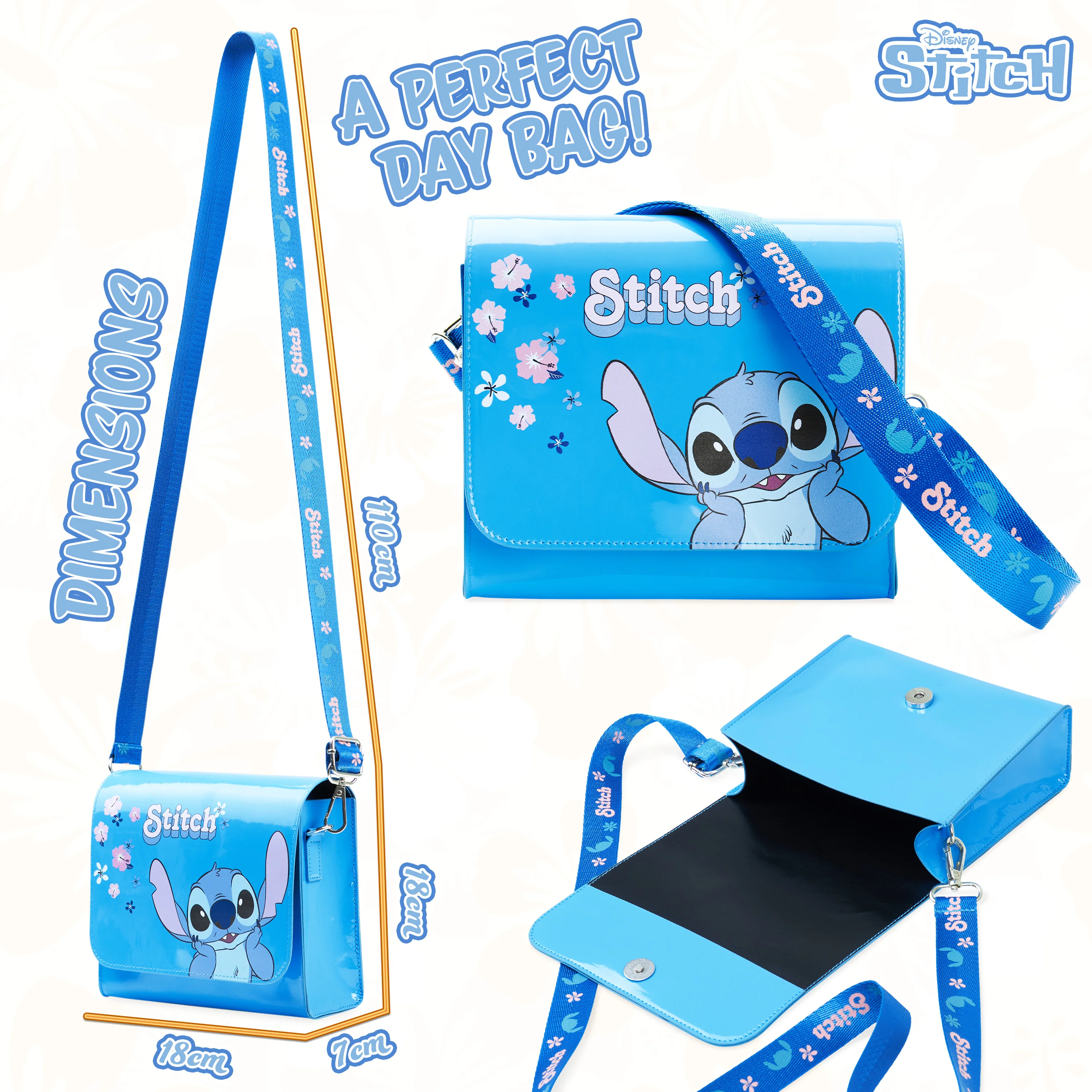 Disney Stitch Handbag Girls Teen Shoulder Bag with Adjustable Strap Messenger Bag Cute Stuff Cross Body Bag Stitch Gifts for Girls - Image 6