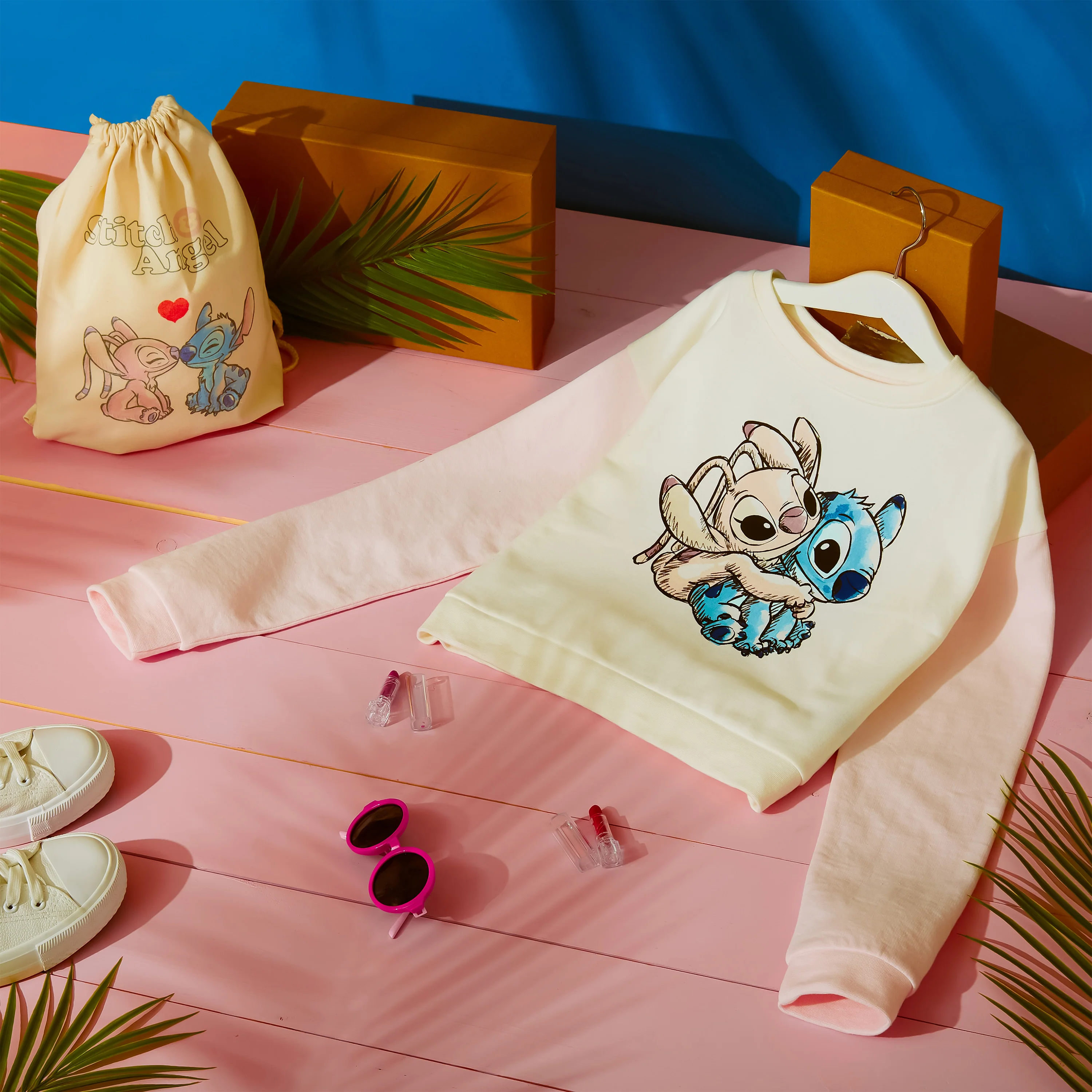 Disney Stitch Hoodie for Girls - Cropped Sweatshirt Fashion Top for Girls and Teenagers 7-14 Years - Stitch Gifts - Image 3