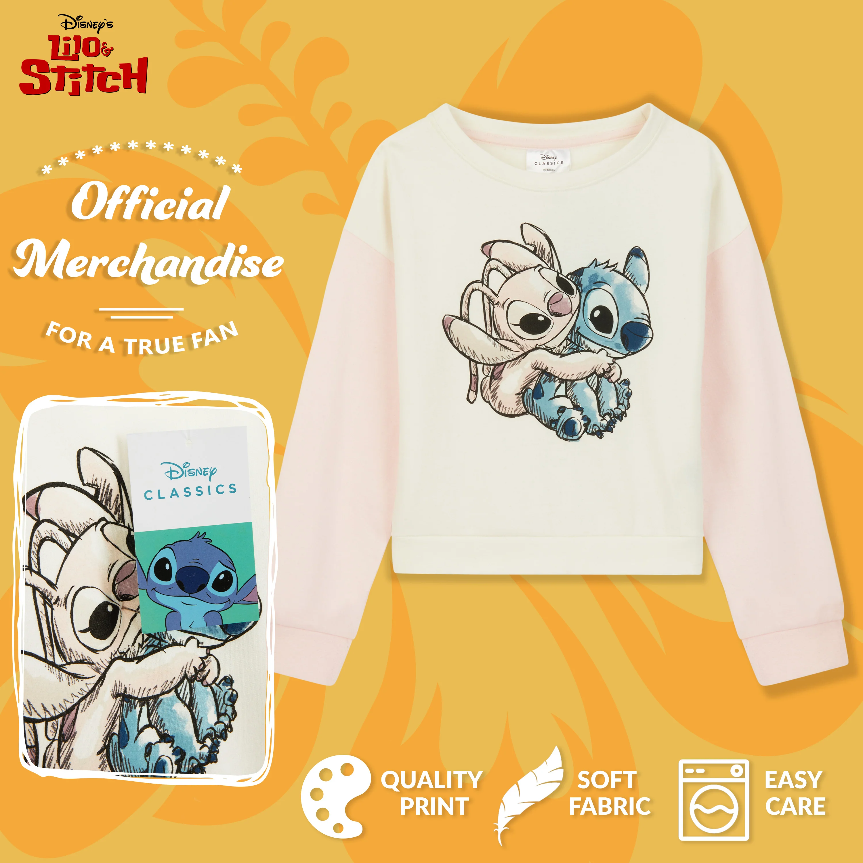 Disney Stitch Hoodie for Girls - Cropped Sweatshirt Fashion Top for Girls and Teenagers 7-14 Years - Stitch Gifts - Image 6