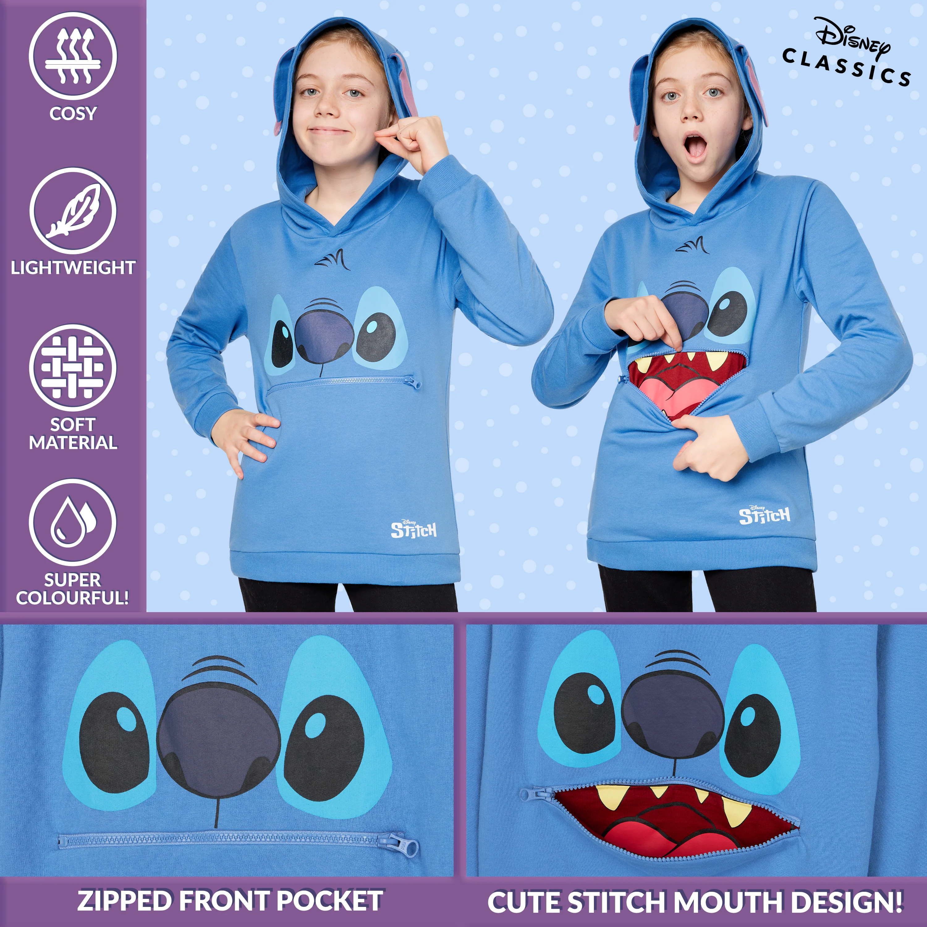 Disney Stitch Kids Hoodie - Stitch Gifts - Image 3