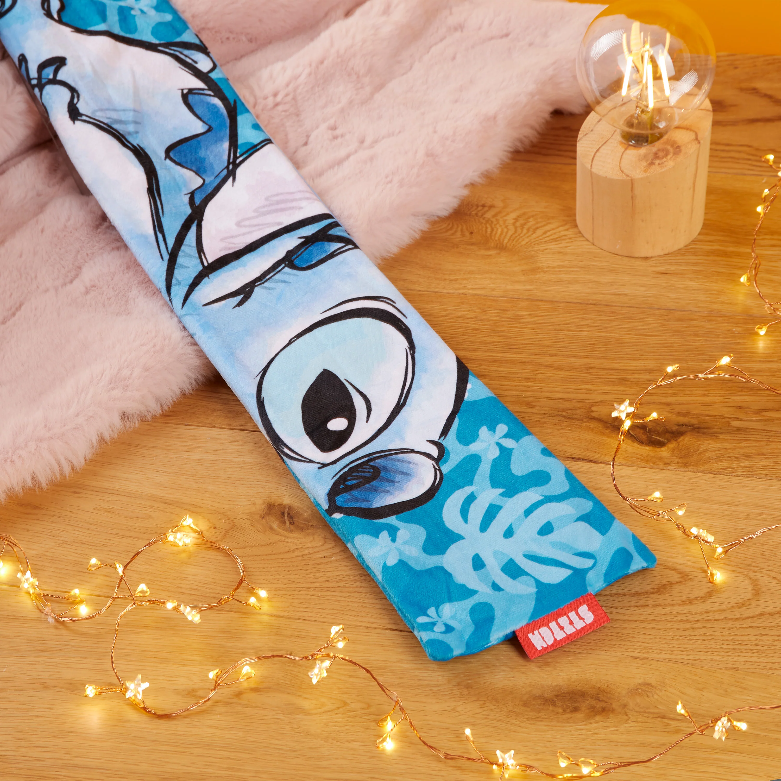Disney Stitch Hot Water Bottle, Hot Water Bag with Soft Cover Hand Feet Warmer for Period Pain Neck Shoulder Muscle Joint Pain Relief, Stitch Gifts (Stitch Long_2000 ML) - Image 2