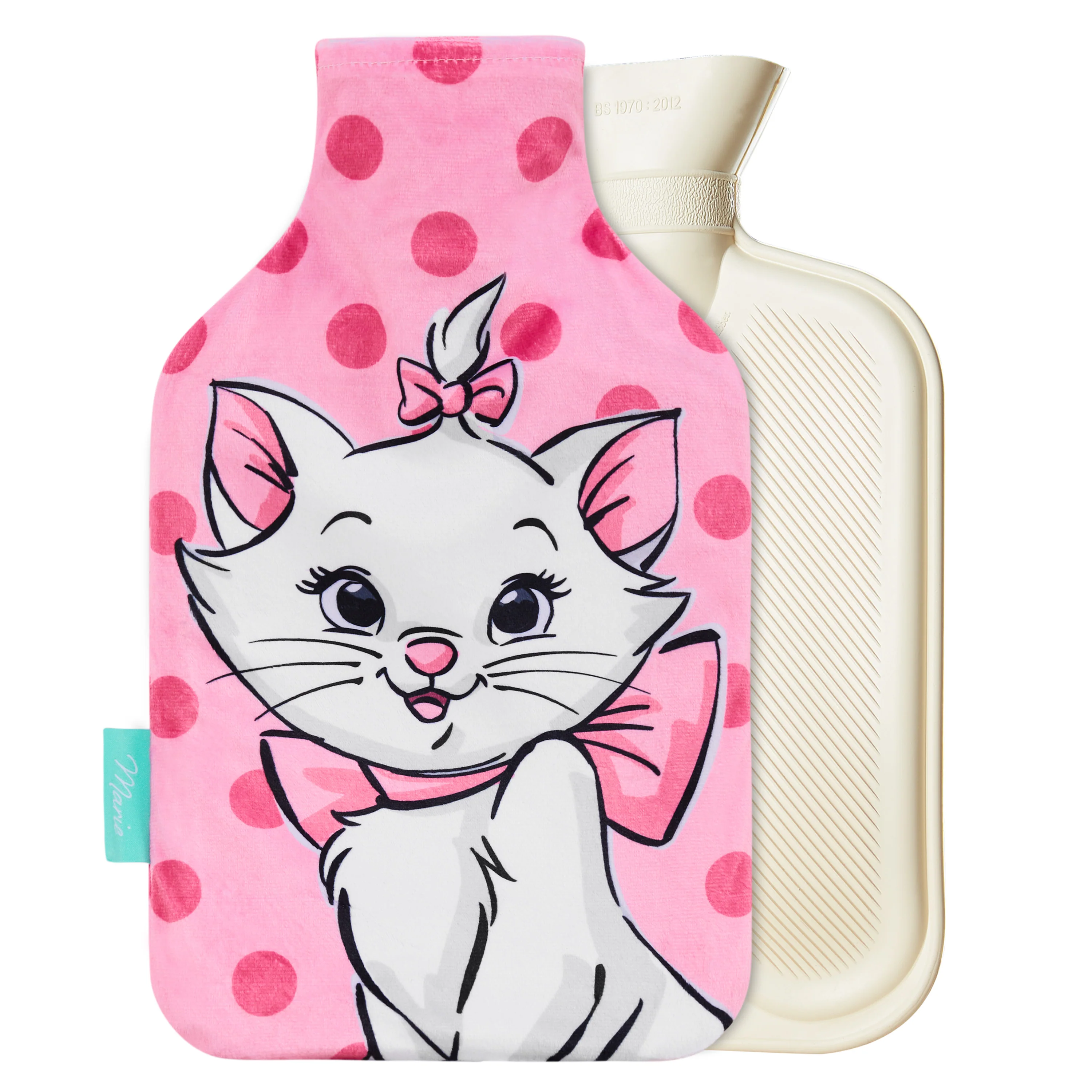 Disney Stitch Hot Water Bottle, Hot Water Bag with Soft Cover Hand Feet Warmer for Period Pain Neck Shoulder Muscle Joint Pain Relief, Stitch Gifts (Marie_1700 ML)