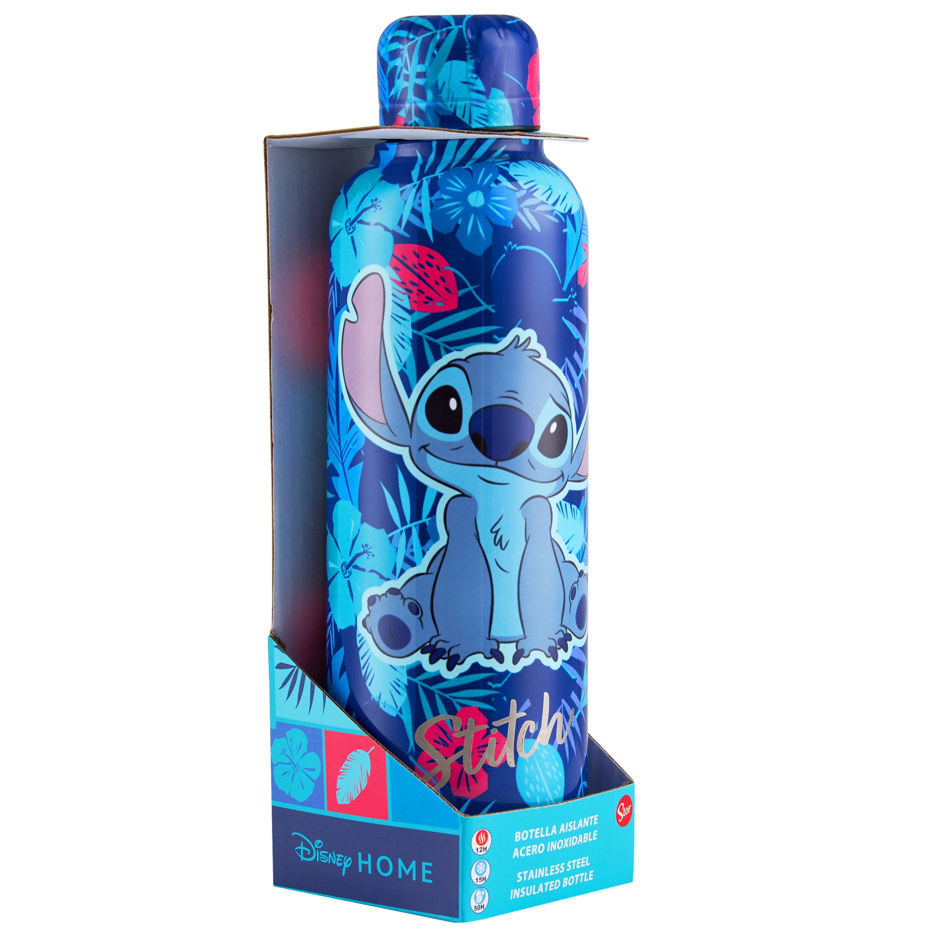 Disney Stitch Insulated Water Bottle-515ml Stainless Steel Metal Drinks Bottle for Girls, Teenagers Hot or Cold - School Sports Travel - Stitch Gifts for Girls - Image 2