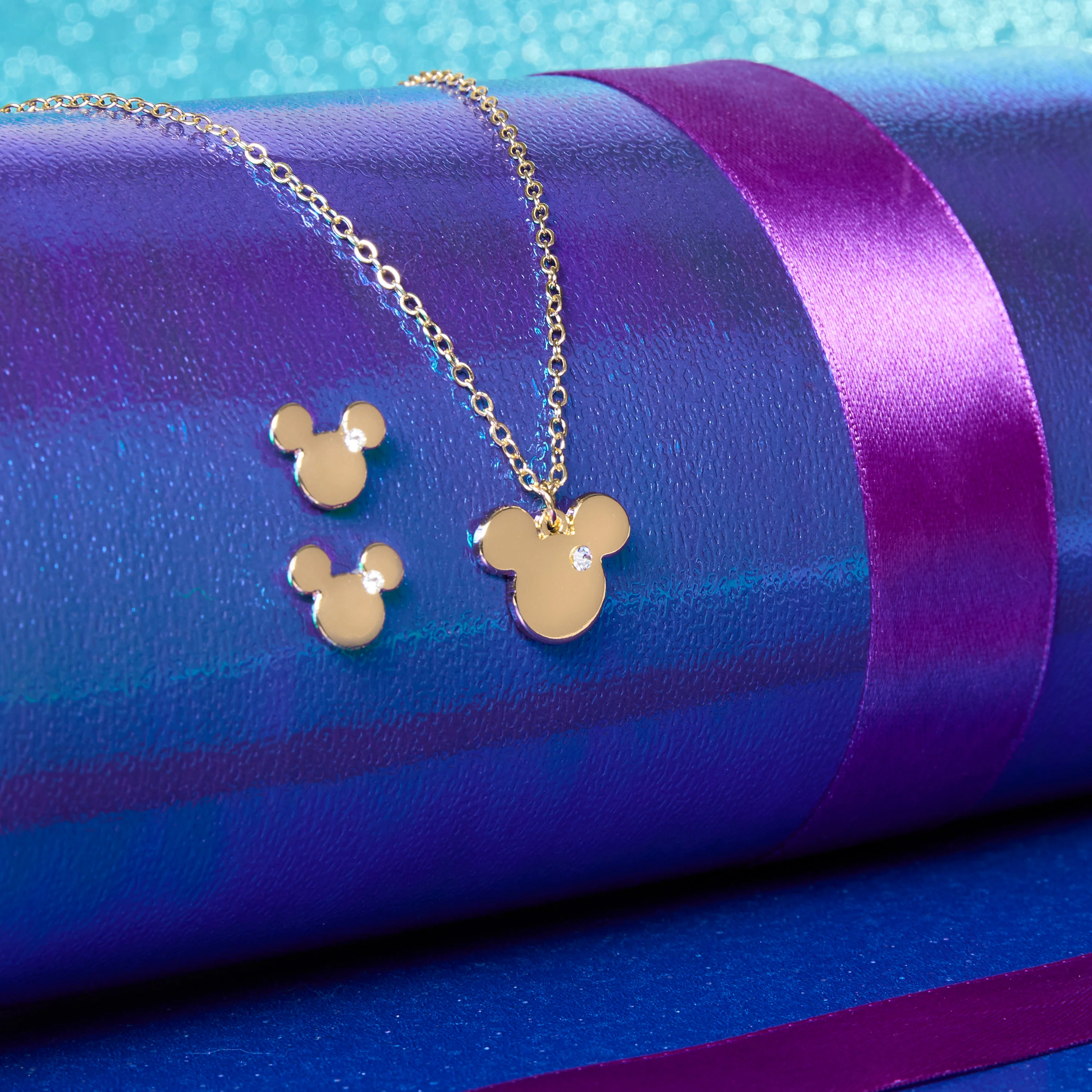 Disney Jewellery Set - Earrings, Bracelet & Necklace - Mickey - Image 2