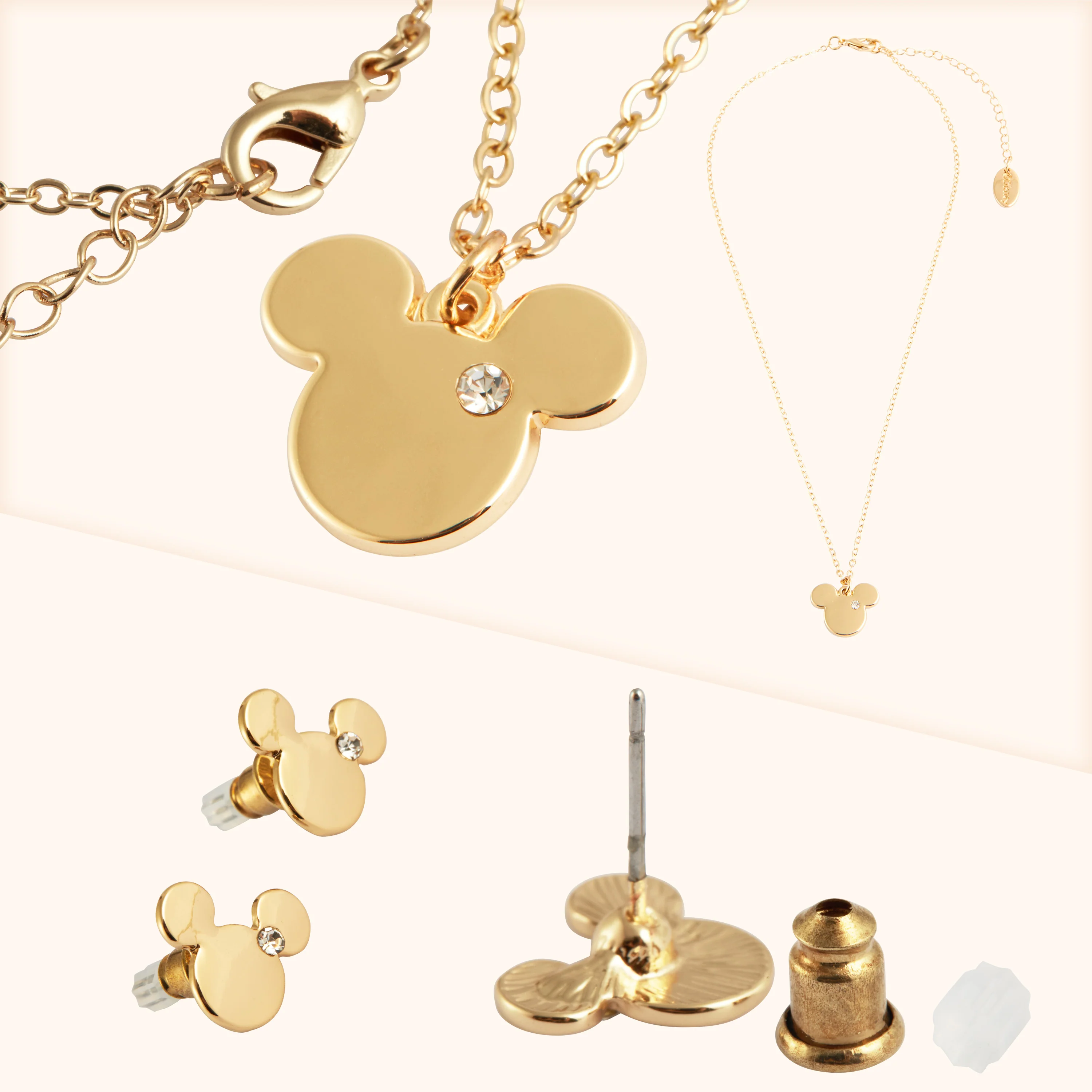 Disney Jewellery Set - Earrings, Bracelet & Necklace - Mickey - Image 4