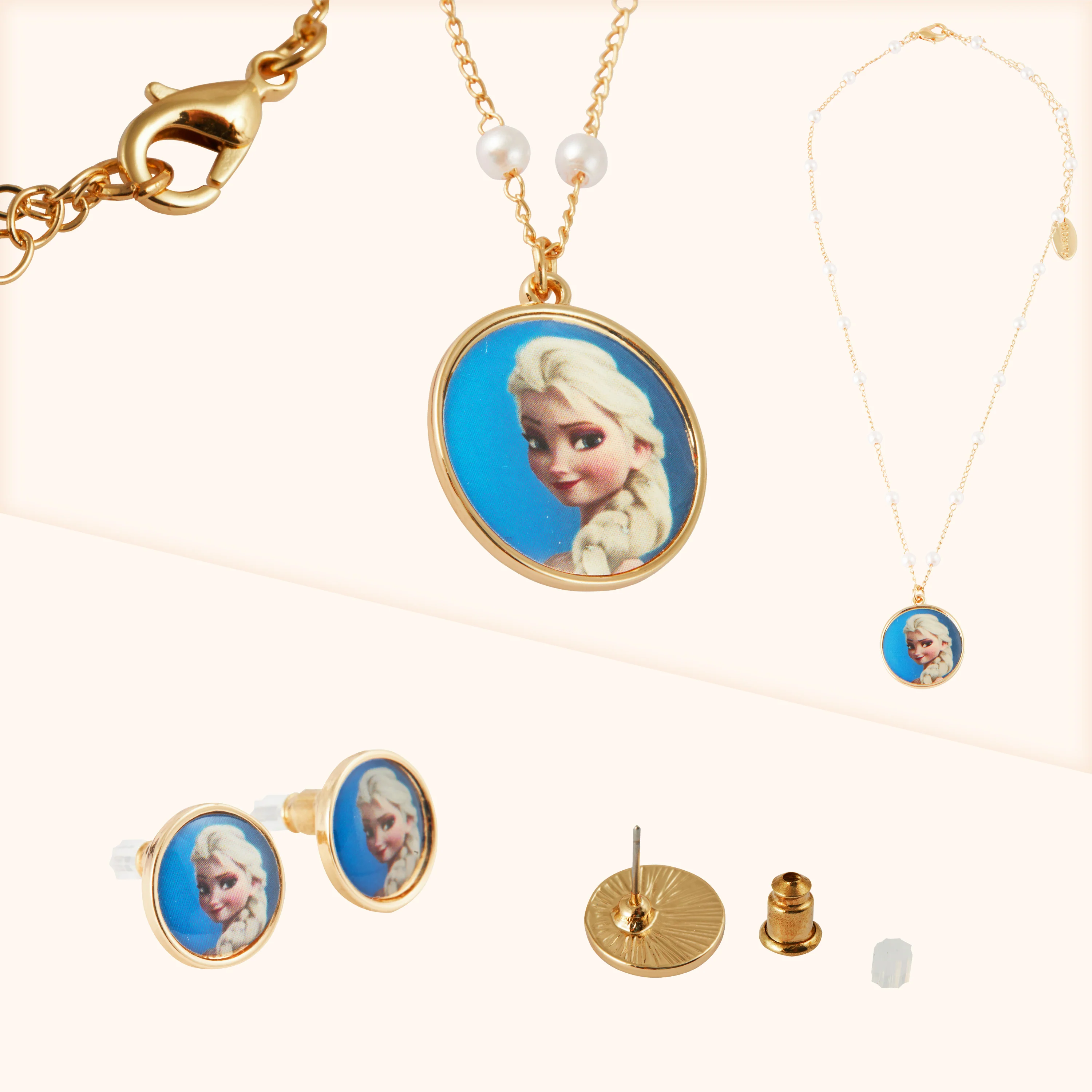 Disney Jewellery Set - Earrings & Necklace - Elsa - Image 4