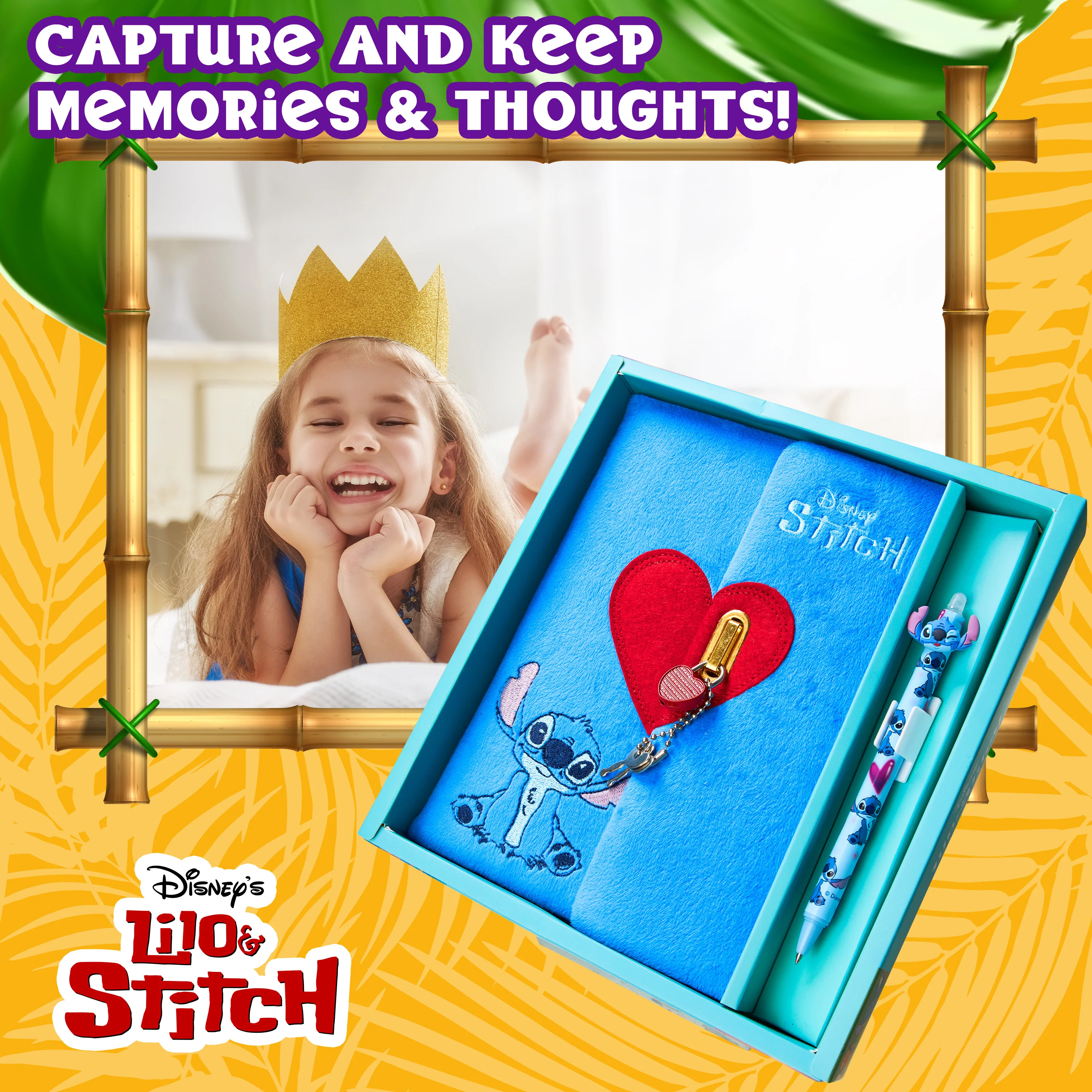 Disney Stitch Kids A5 Diary with Lock and Pen, Stationery Set - Children Gifts - Image 6