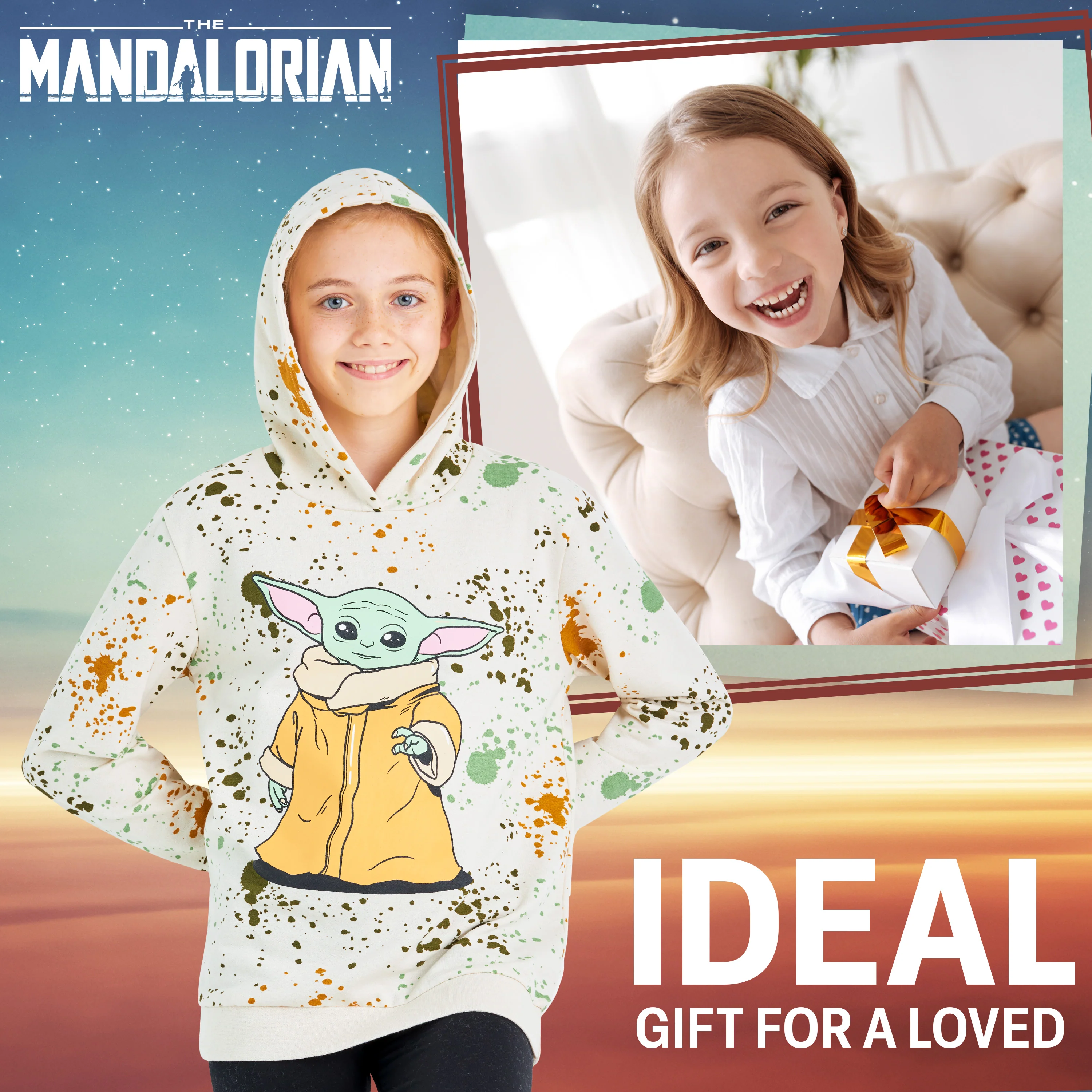Disney Kids Hoodie - Baby Yoda Hooded Sweatshirt - The Mandalorian - Image 3