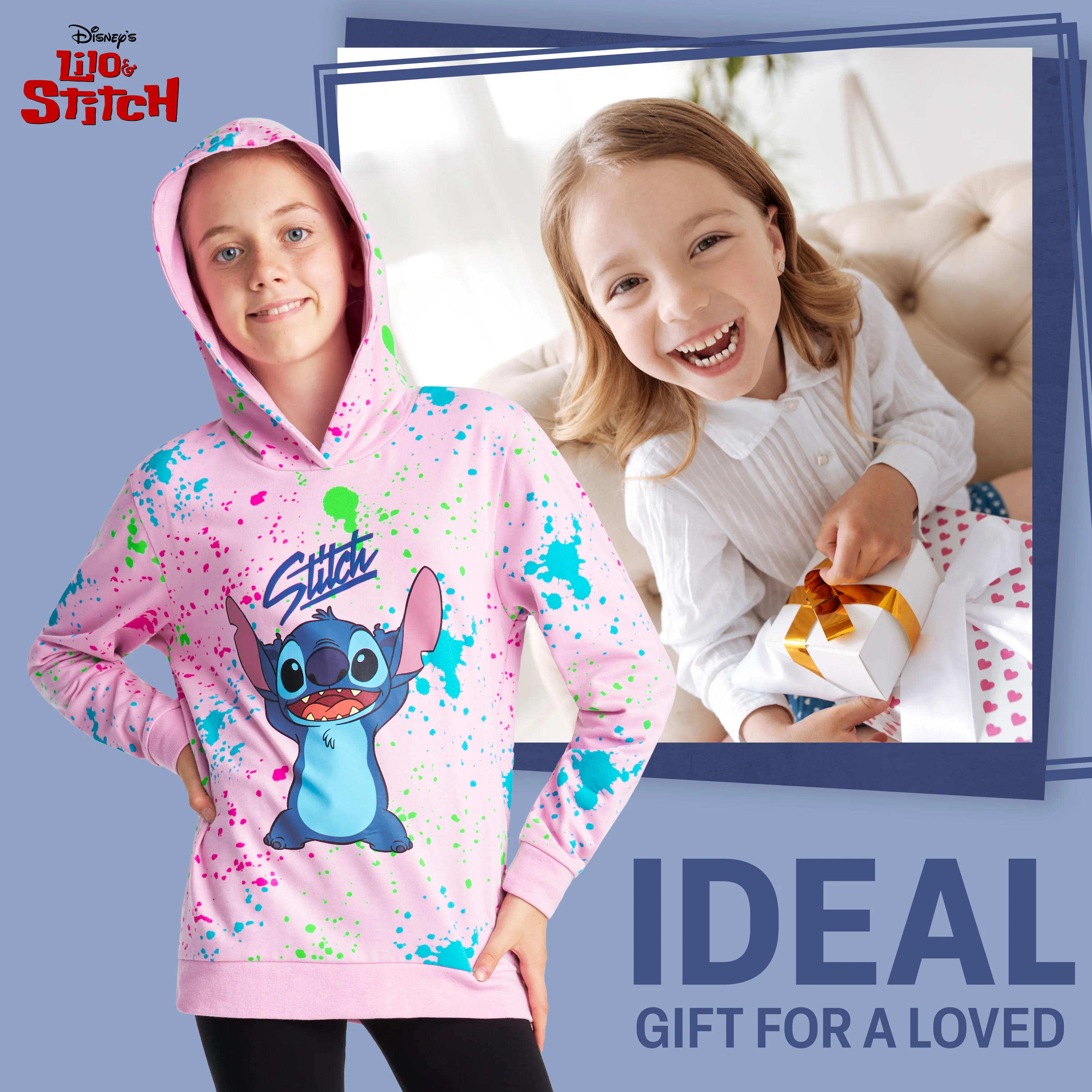 Disney Stitch Hoodie for Girls Teens, Warm Hooded Sweatshirt Soft Fashion Jumper Casual Activewear Long Sleeve Pullover Stitch Gifts - Image 3
