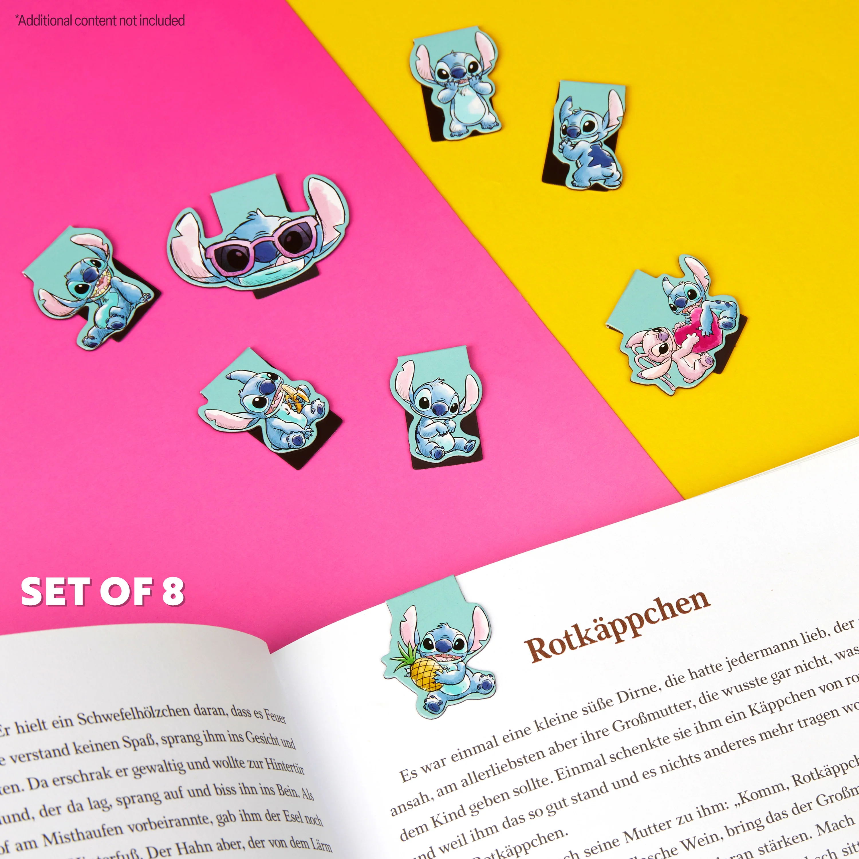 Disney Stitch Magnetic Bookmark Page Clip Pack of 8 - Stitch Gifts for Her (Blue 8 Pack) - Image 2