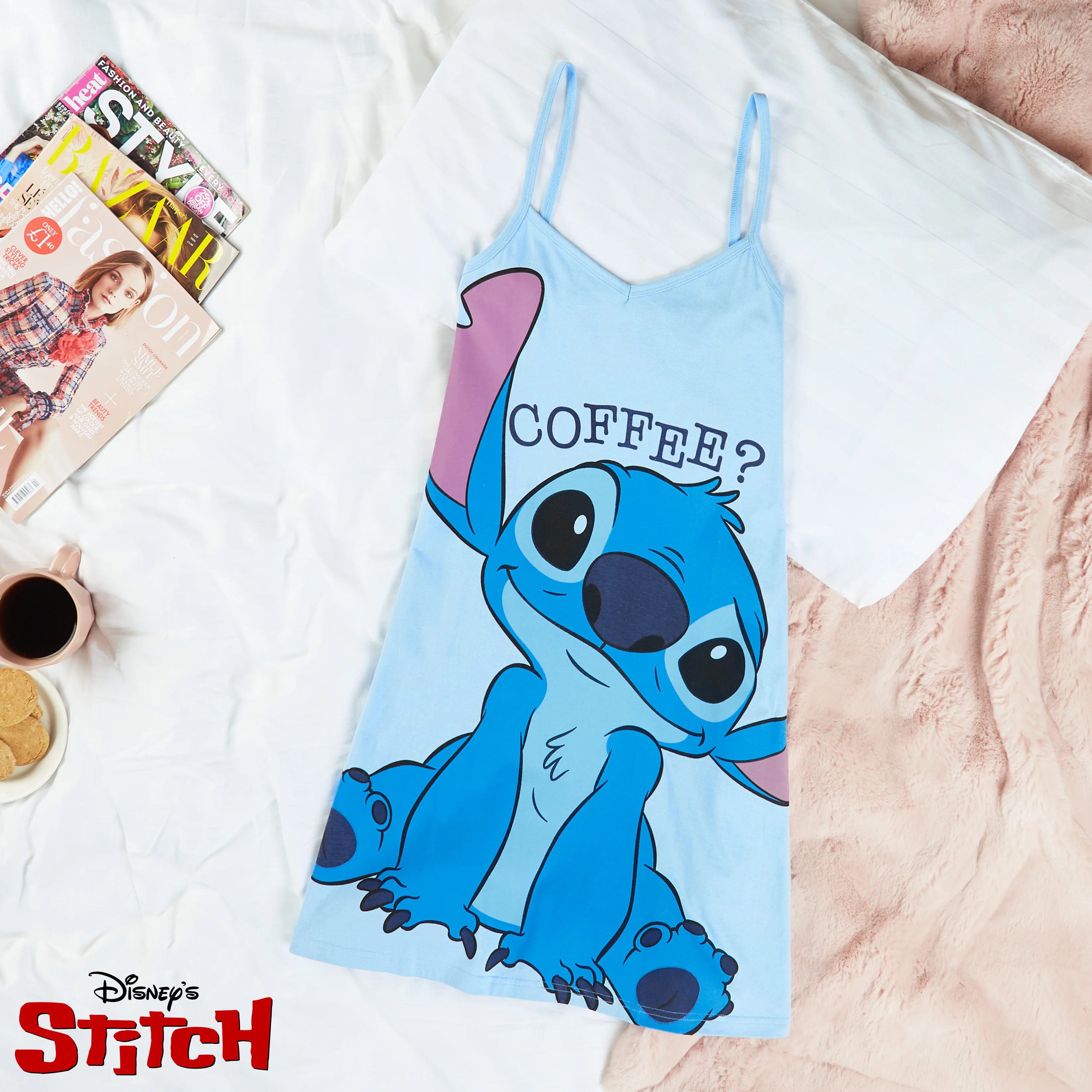 Disney Stitch Nightdress Cotton Strappy Nightie Stitch Gifts for Women - Image 2