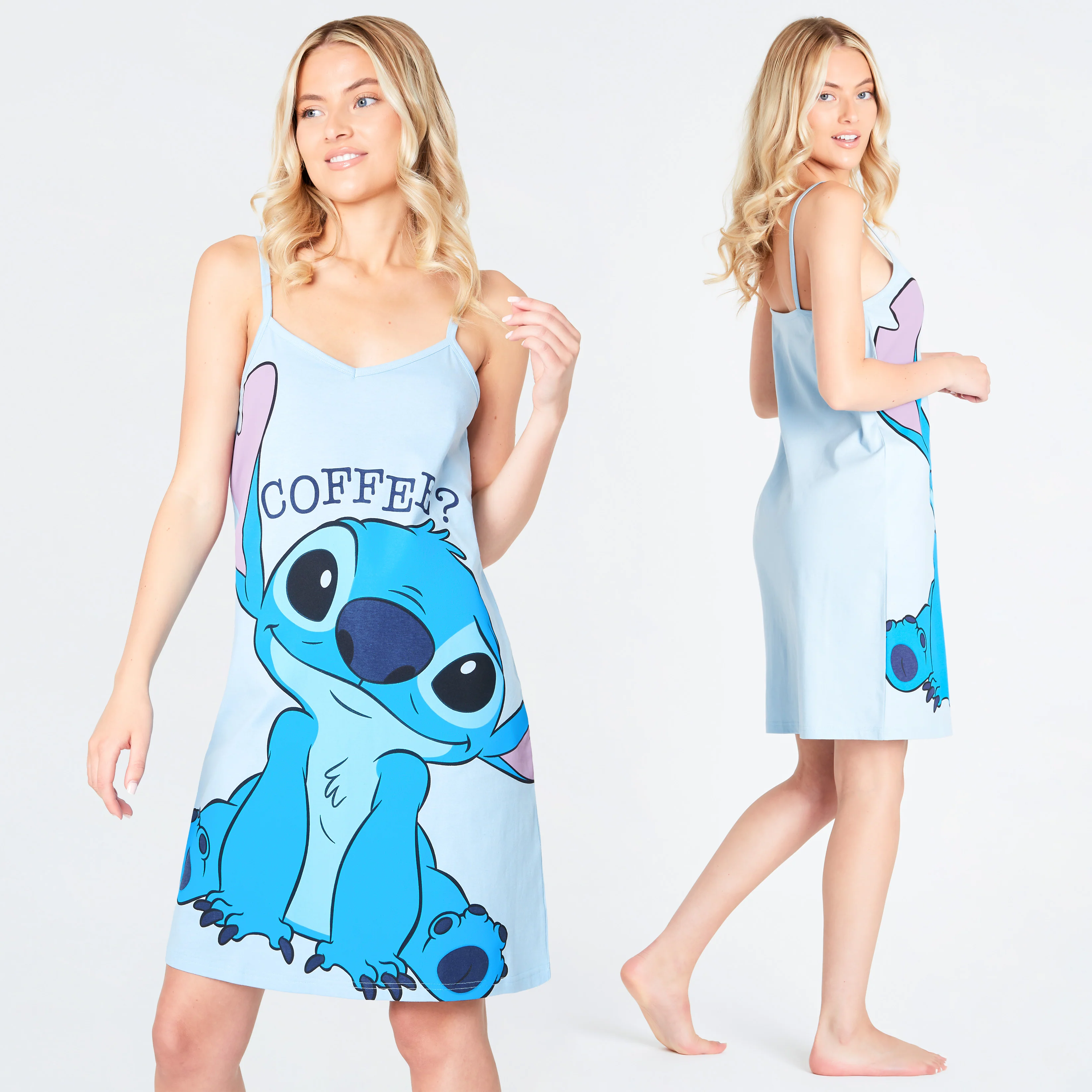 Disney Stitch Nightdress Cotton Strappy Nightie Stitch Gifts for Women - Image 5