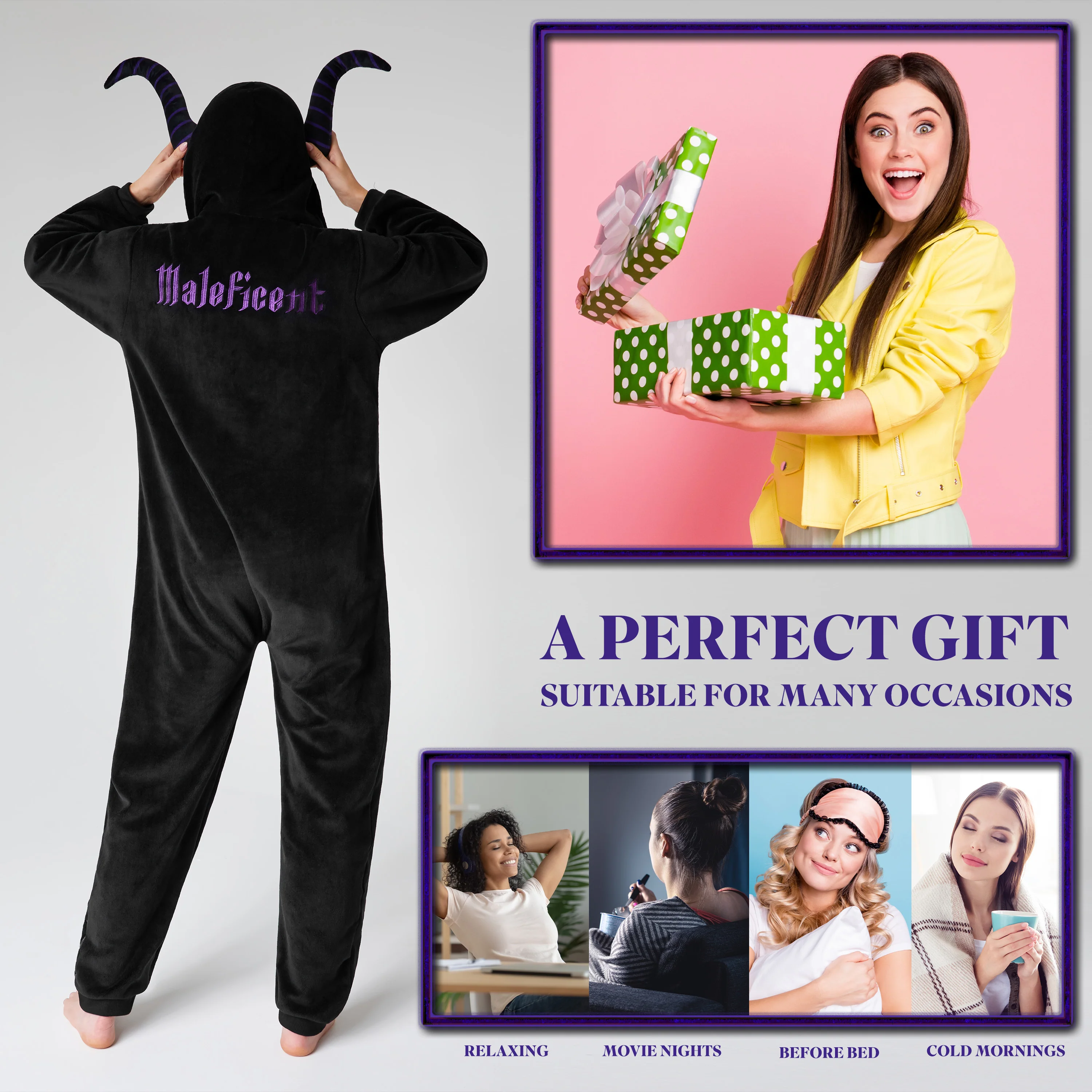 Disney Onesies for Women - Disney Onesies for Women - Maleficent - Image 3