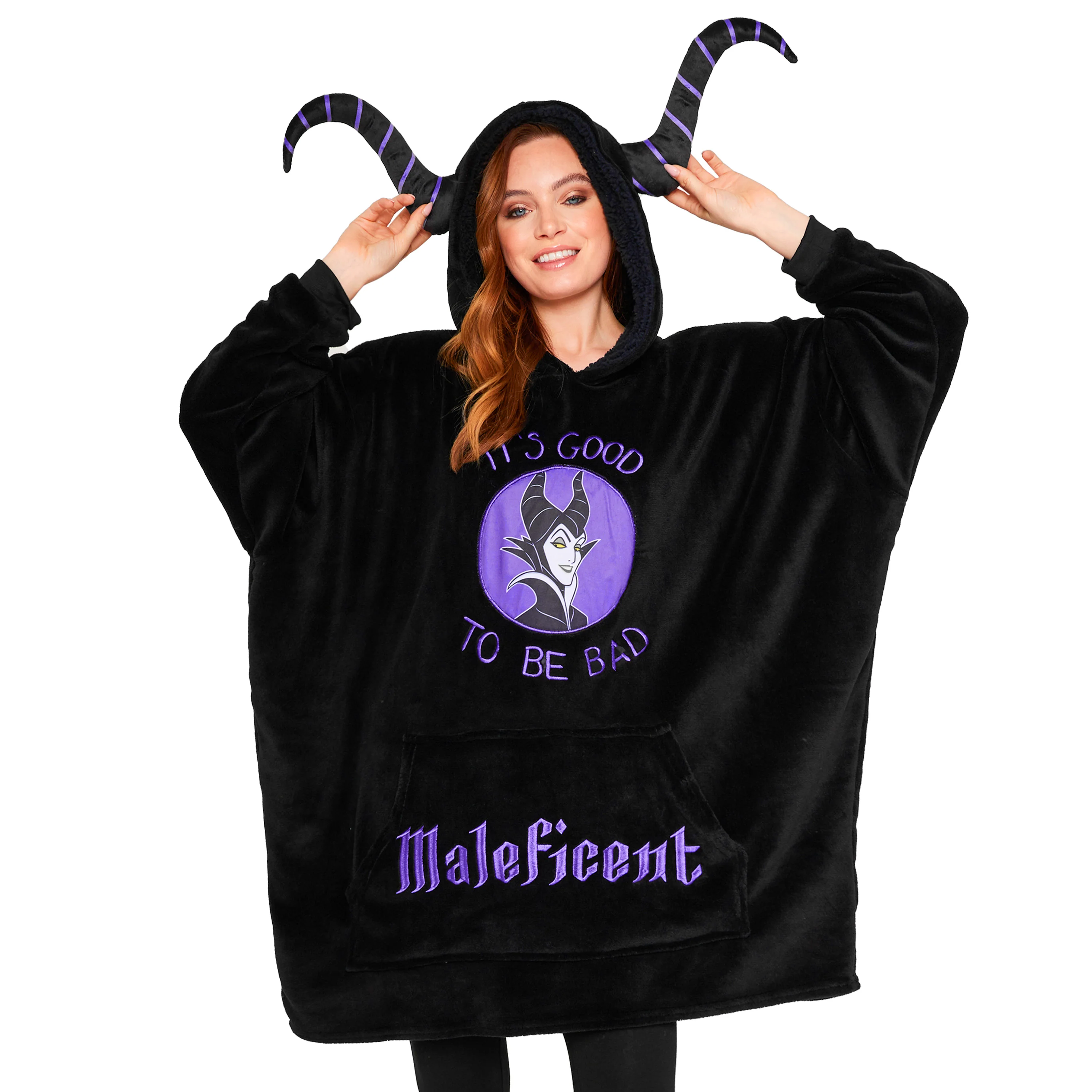 Disney Fleece Hoodie for Adults and Teenagers Oversized Hooded Poncho One Size - Stitch Gifts
