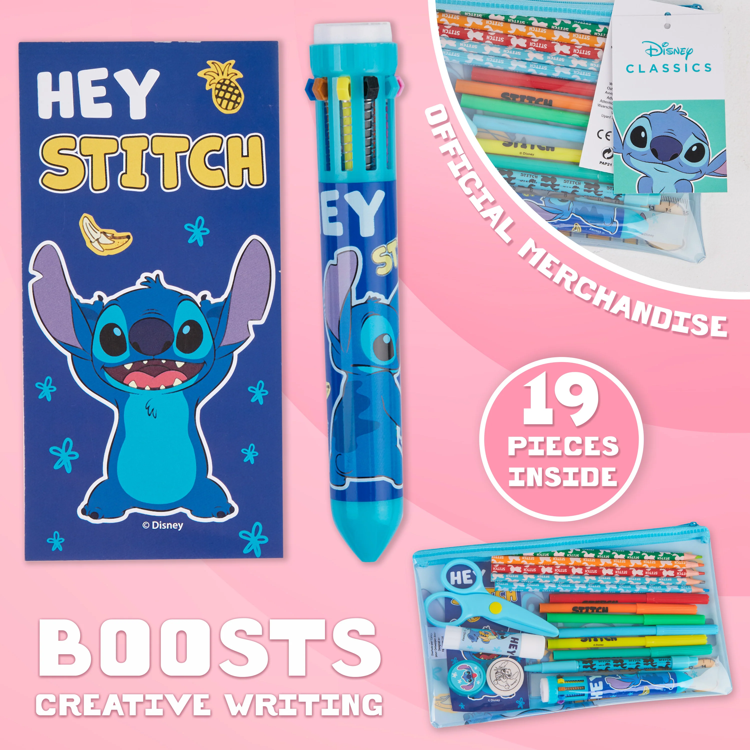 Disney Stitch Pencil Case with Stationery, Filled Pencil Case - Image 4
