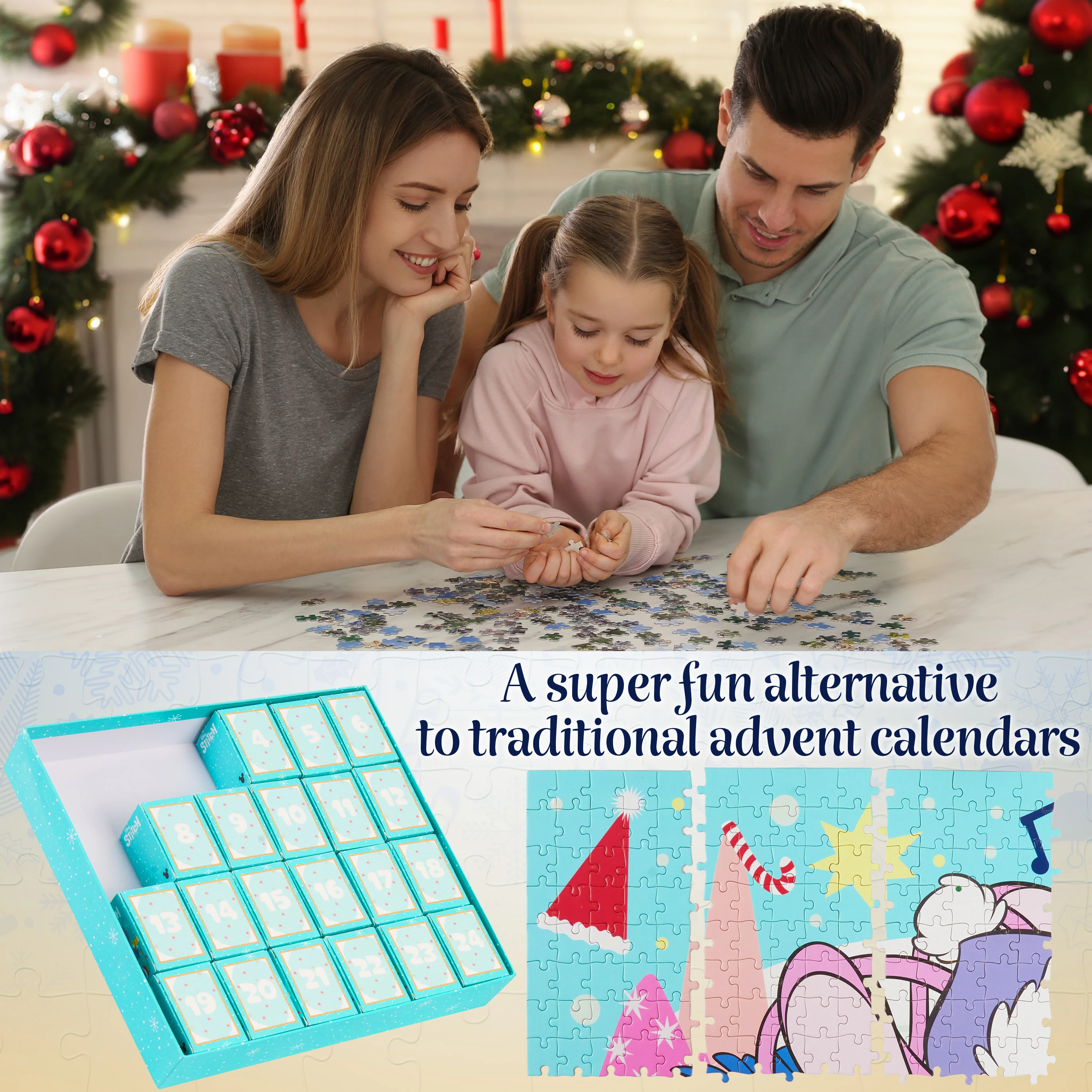 Disney Stitch Puzzle Advent Calendar 2025 Christmas Countdown for Adults Teens Kids - Image 4