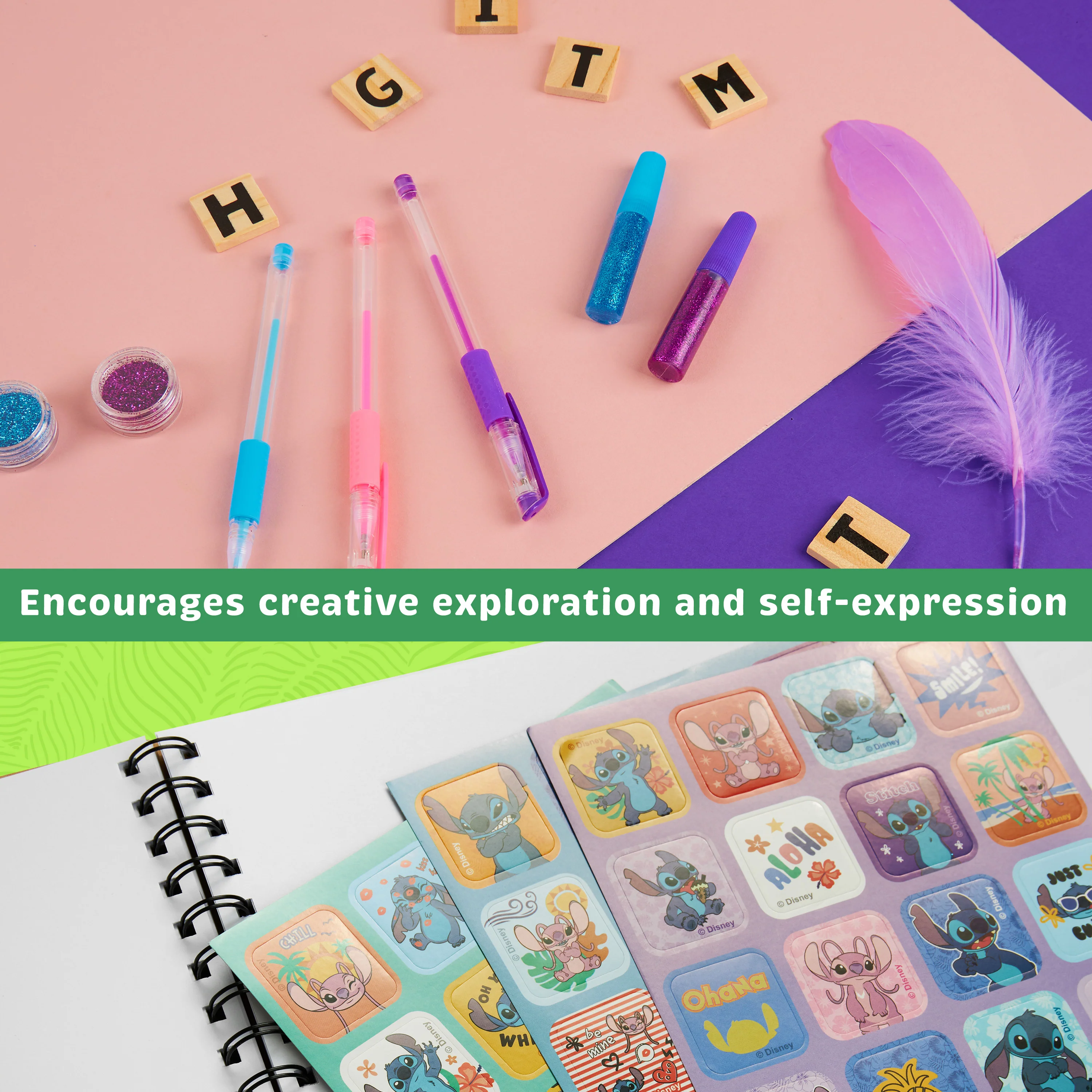 Disney Stitch Scrapbook Kit Kids Teenagers Craft Set Art Supplies Scrapbook Accessories Stickers Gel Pens Stitch Gifts - Image 4