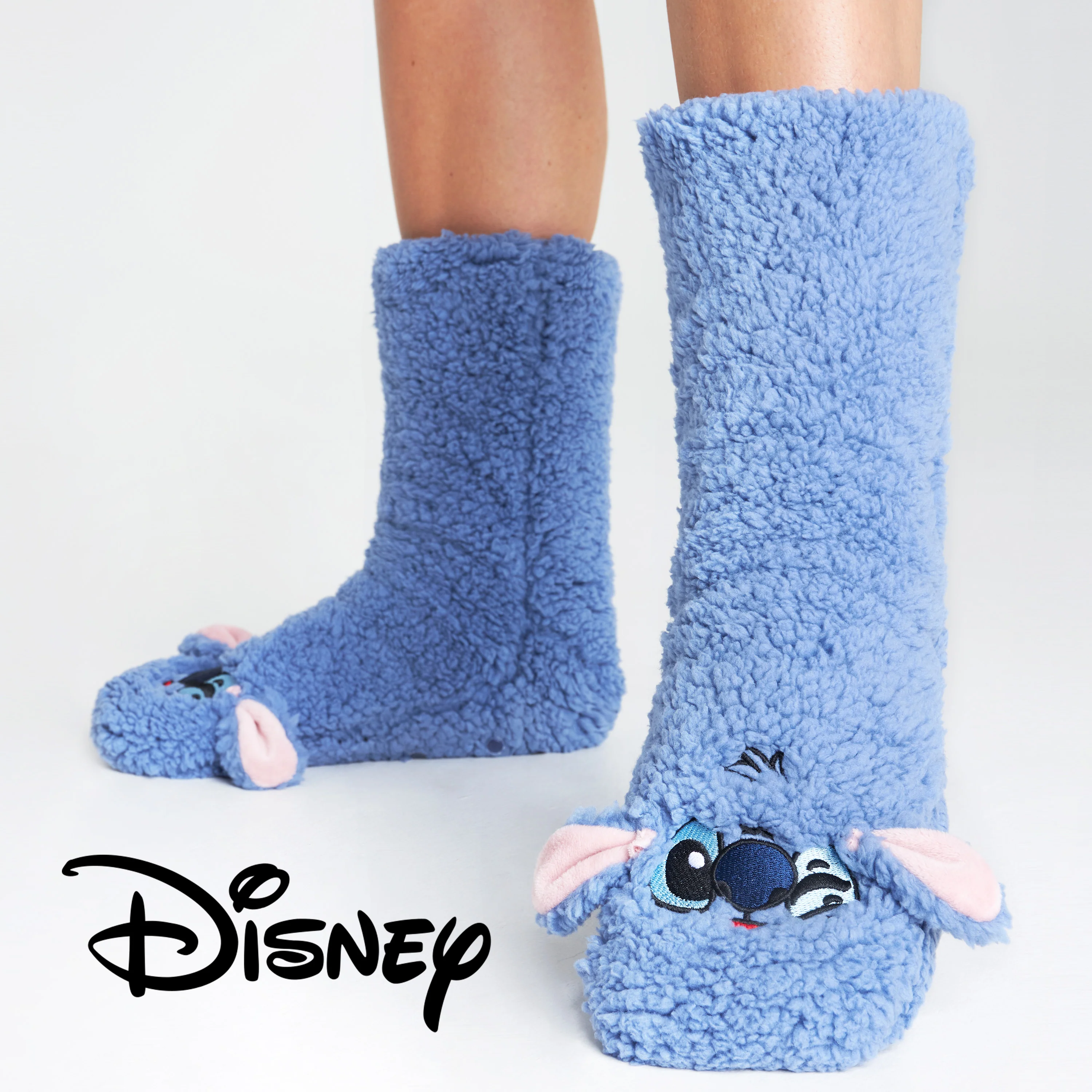 Disney Stitch Slipper Socks for Women Winter Fluffy Socks Warm - Image 7