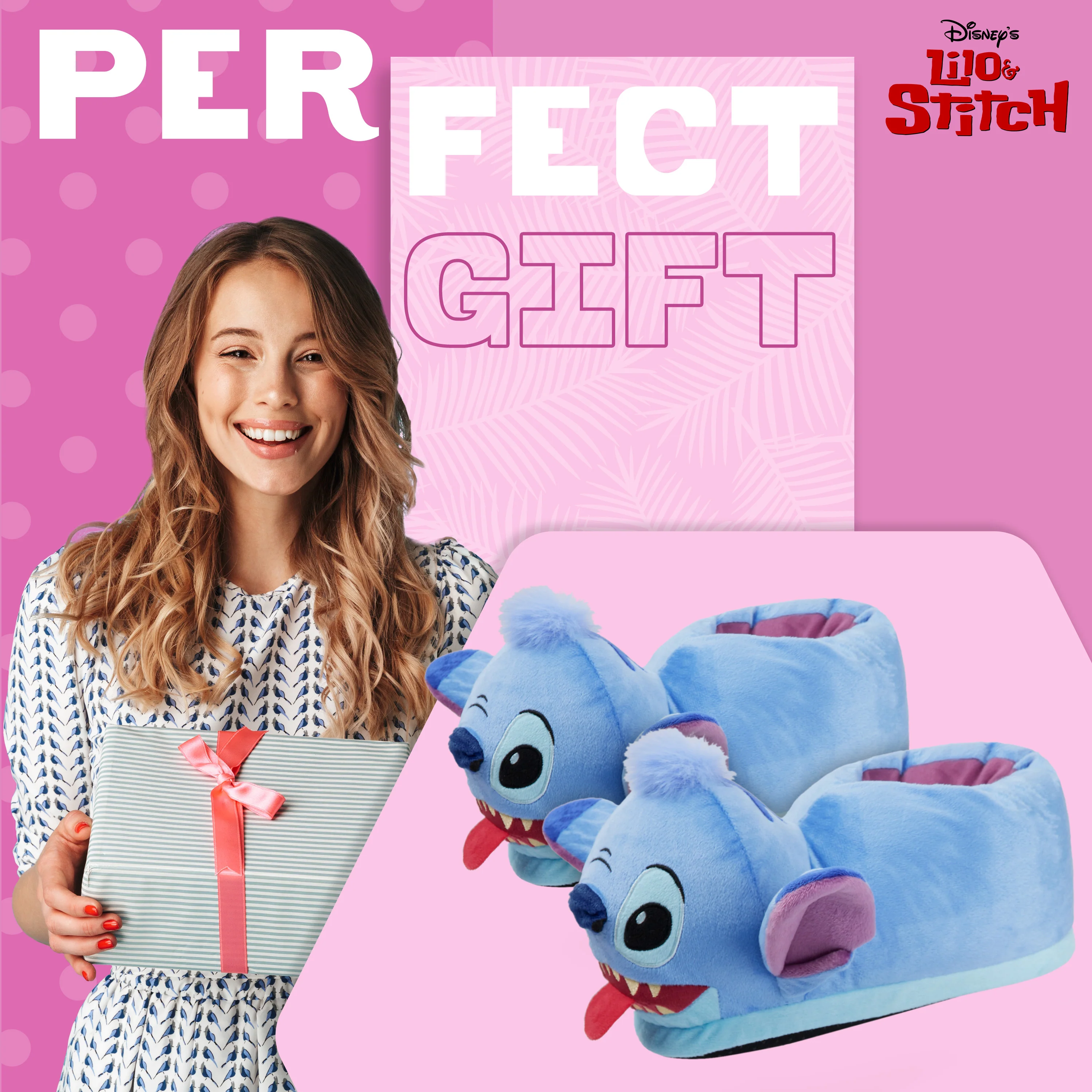 Disney Stitch Slippers for Women, Stitch Ladies Slippers - Image 3