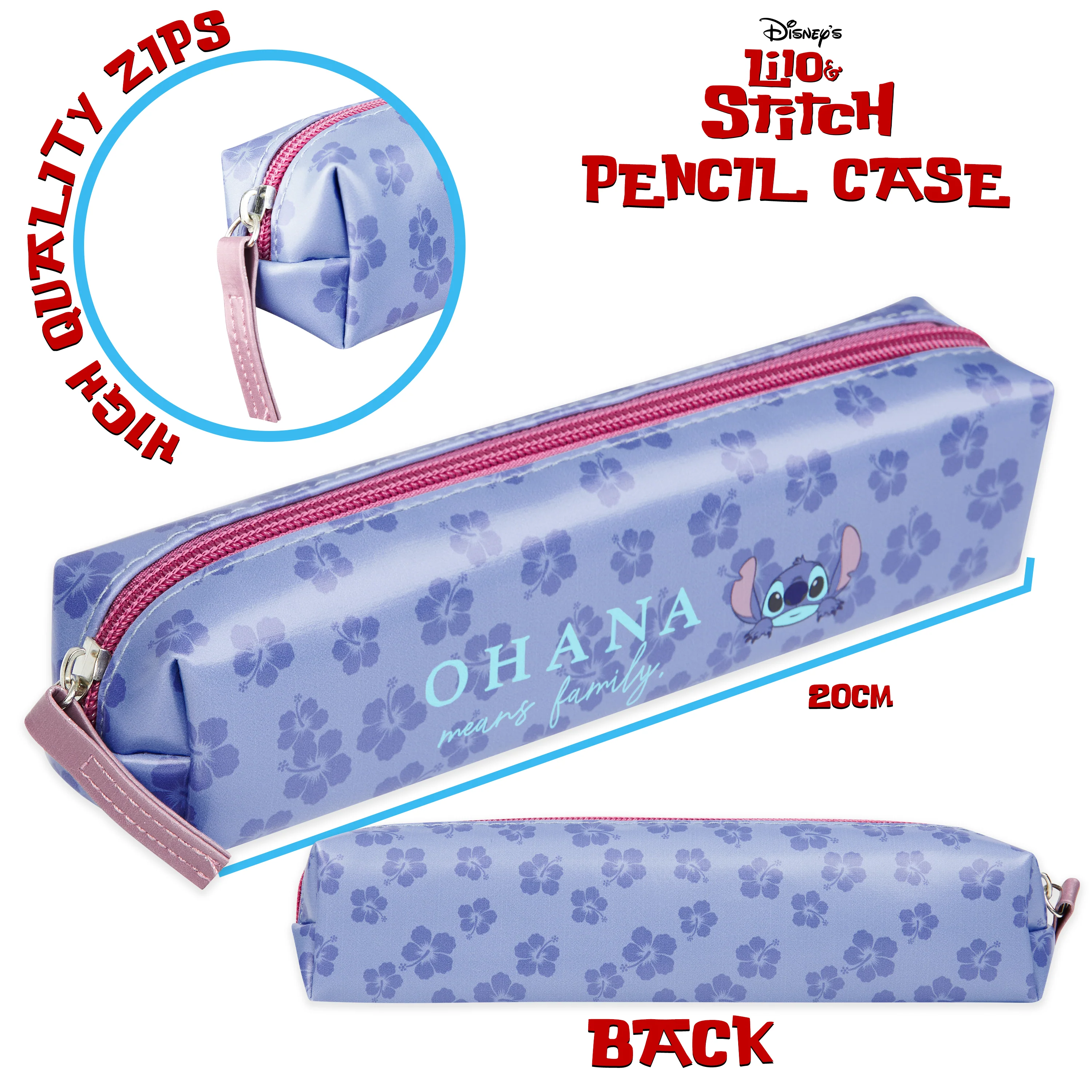 Disney Stitch Stationery Supplies Set Notebook Pencil Case & Ballpoint Pens or Notepad Colouring Pencils & Accessories for School Office (Blue) - Image 6