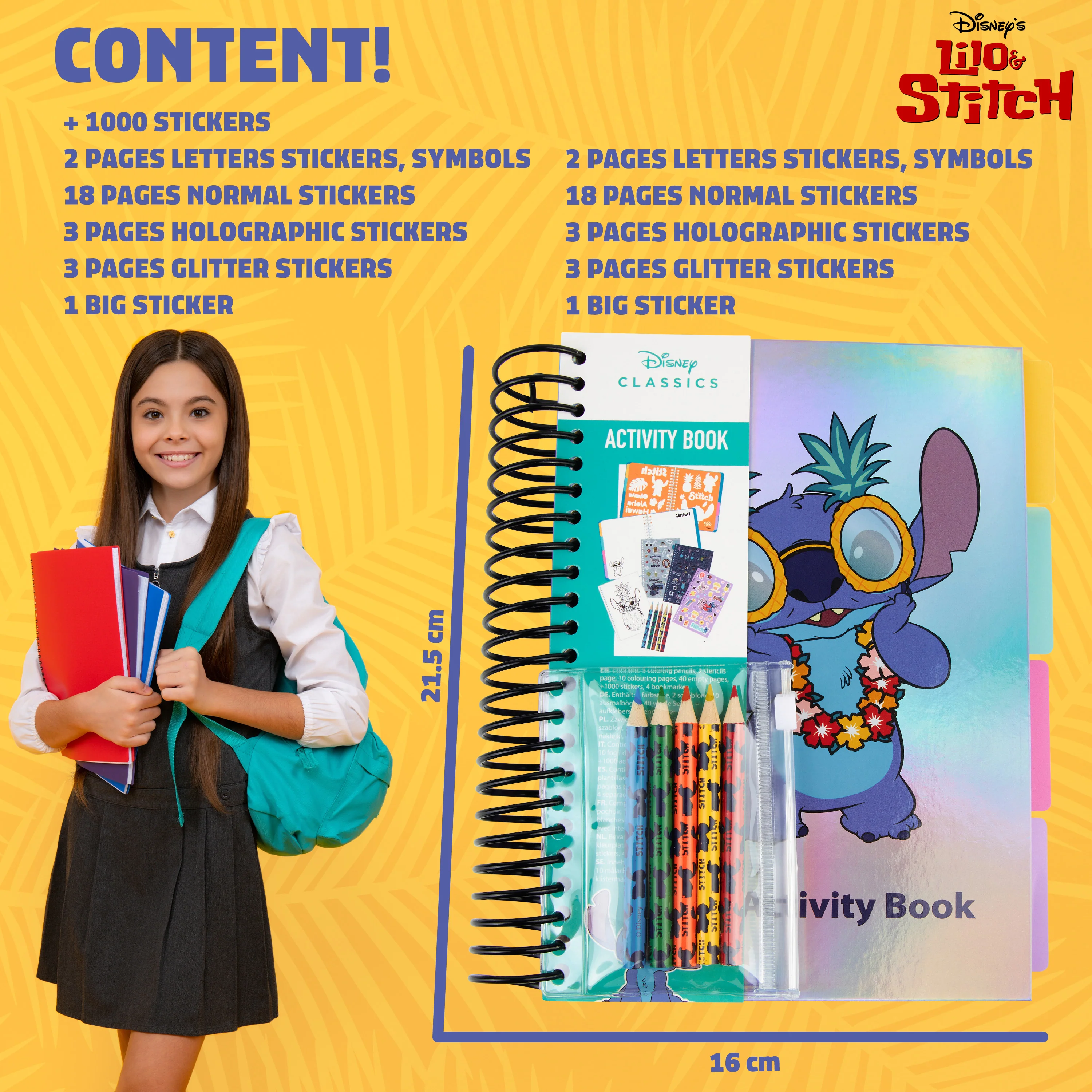 Disney Stitch Sticker Book for Kids with Over 1000 Stickers - Image 6