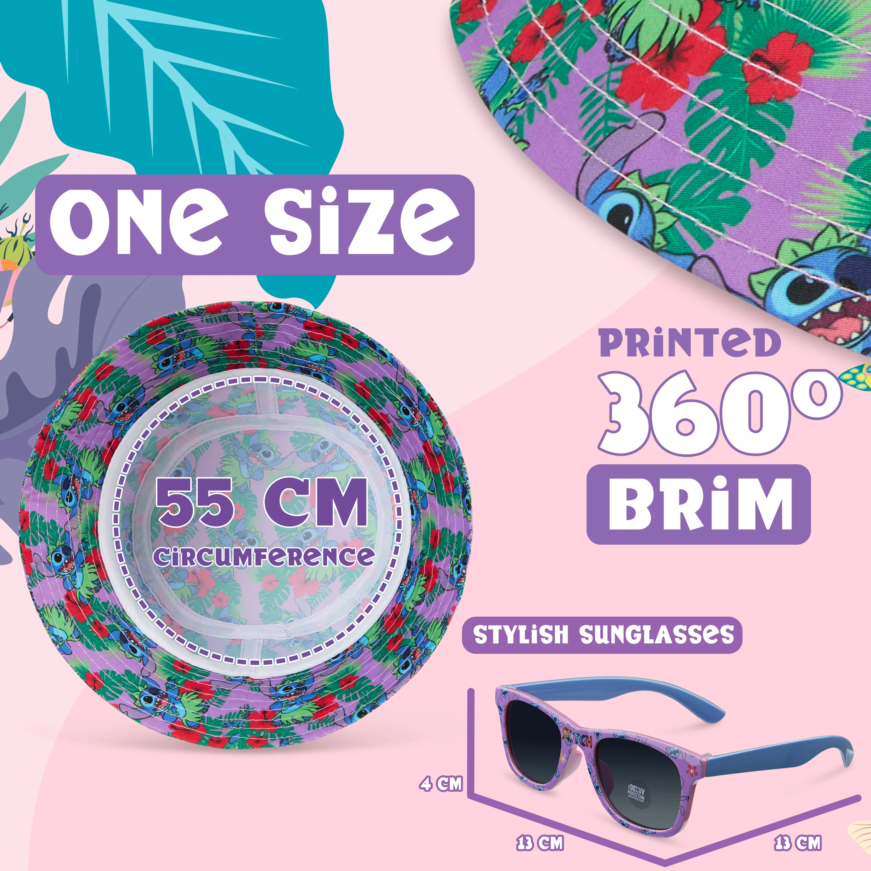 Disney Stitch Sunglasses and Bucket Hat & Sunglasses - Image 6