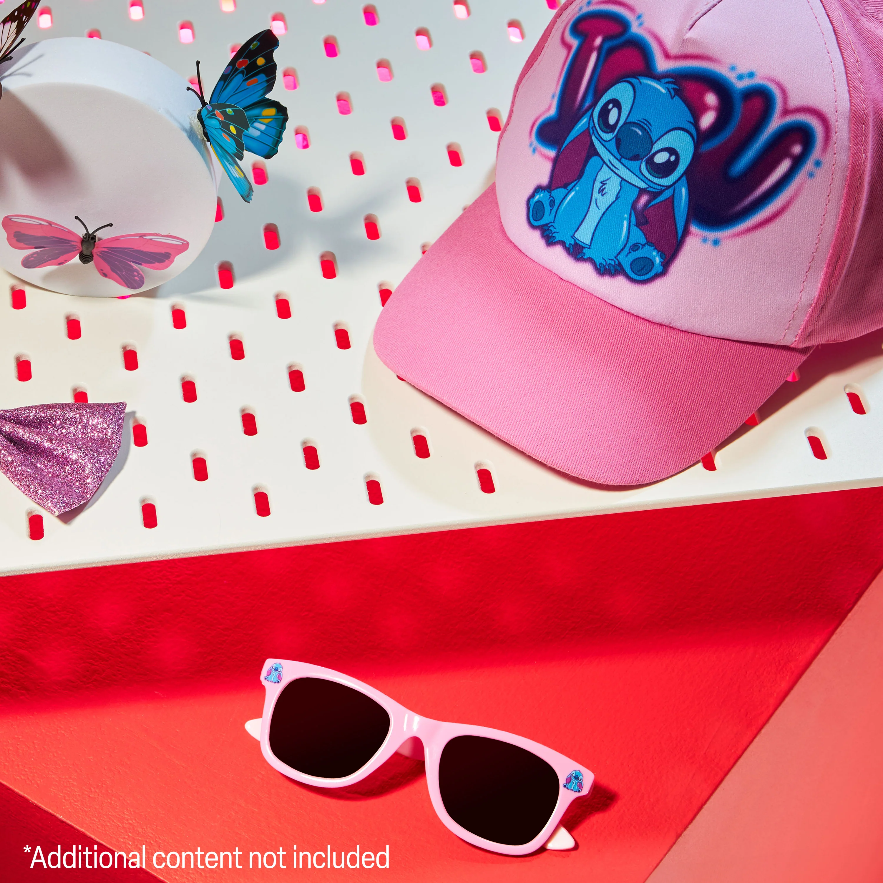 Disney Stitch Sunglasses Baseball Cap Girls Accessories Set Summer Lightweight Sun Hat - Image 2