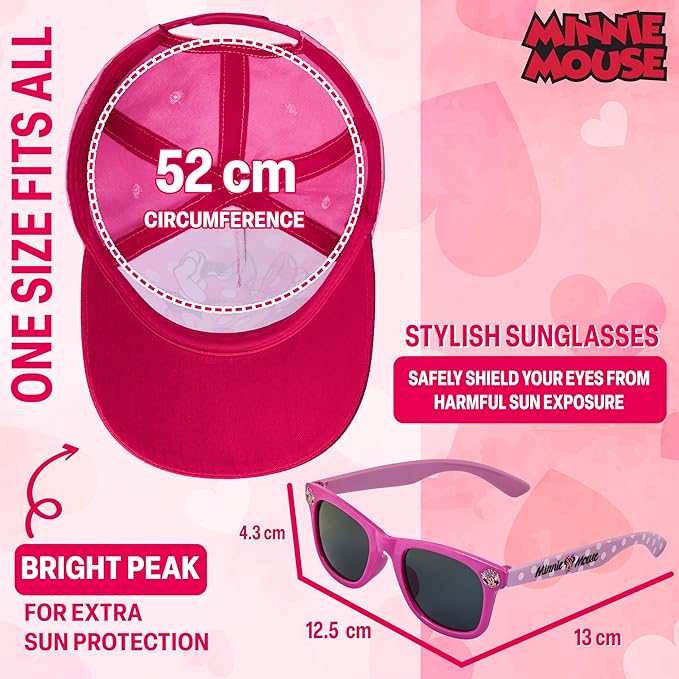 Disney Stitch Sunglasses Baseball Cap Girls Accessories Set Summer Lightweight Sun Hat UV400 Kids Sunglasses Beach Holiday - Image 6