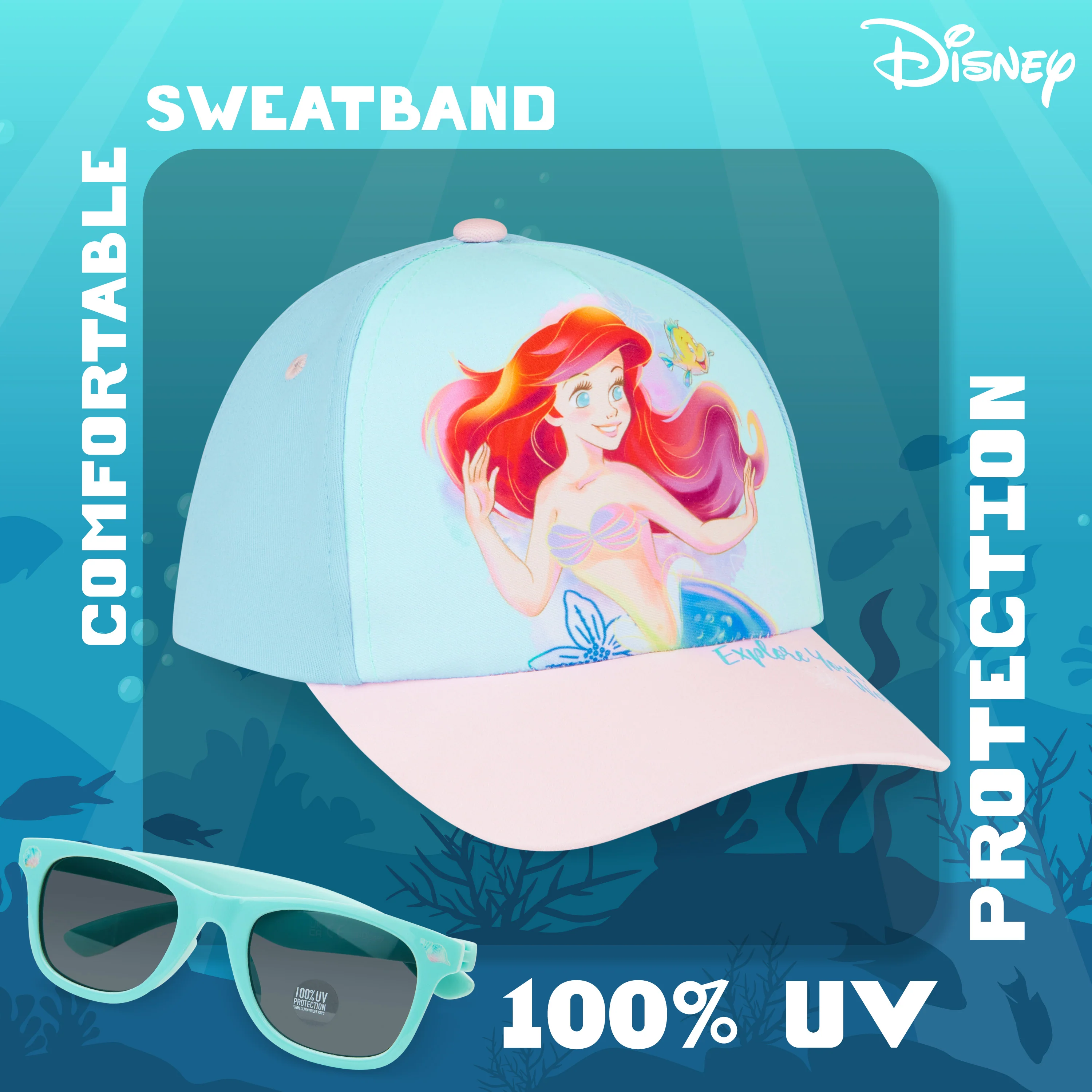 Disney Stitch Sunglasses Baseball Cap Girls Accessories Set Summer Lightweight Sun Hat UV400 Kids Sunglasses Beach Holiday - Image 4