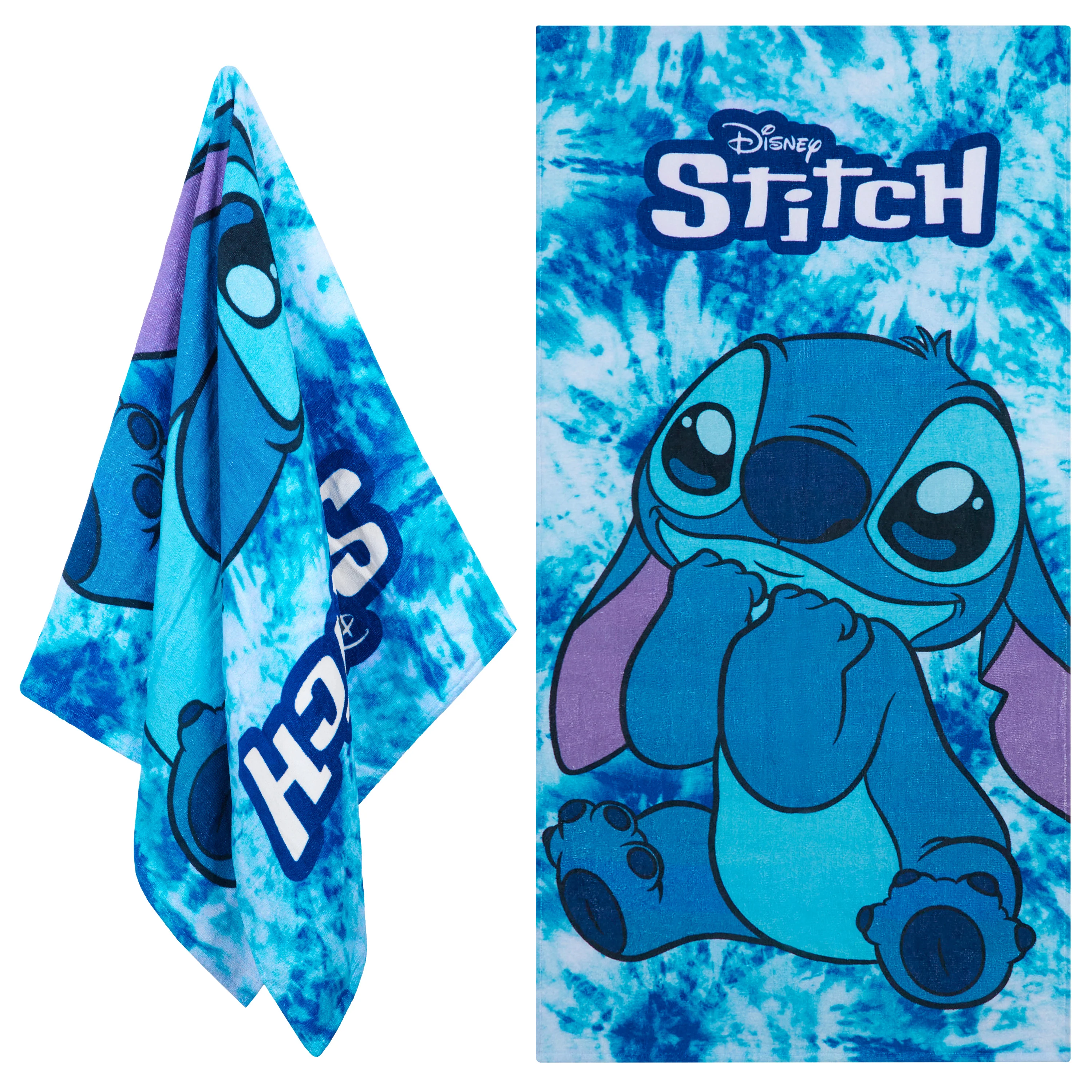 Disney Stitch Towel for Kids Toddlers Soft Absorbent Bath Shower Swimming Beach Towel